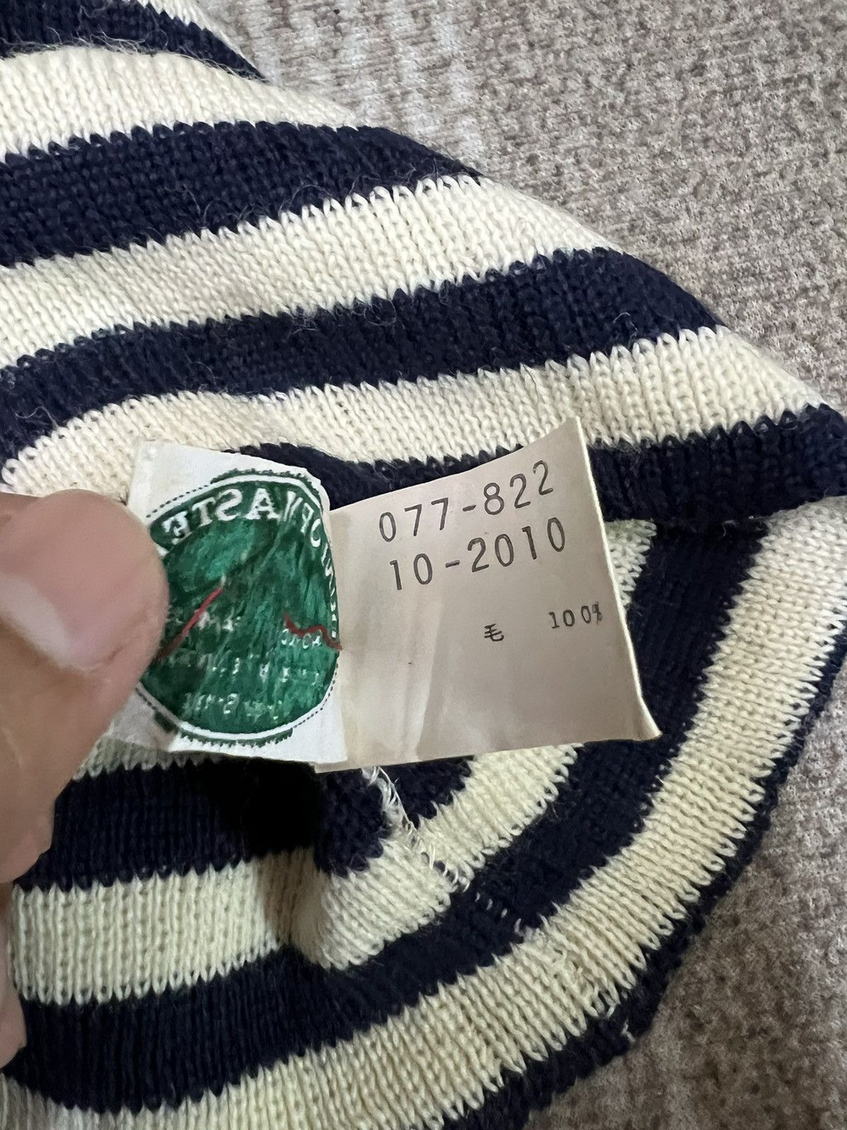 Dunlop × Vintage Vintage Dunlop Striped Design Beanie Hats Size ONE SIZE - 7 Thumbnail