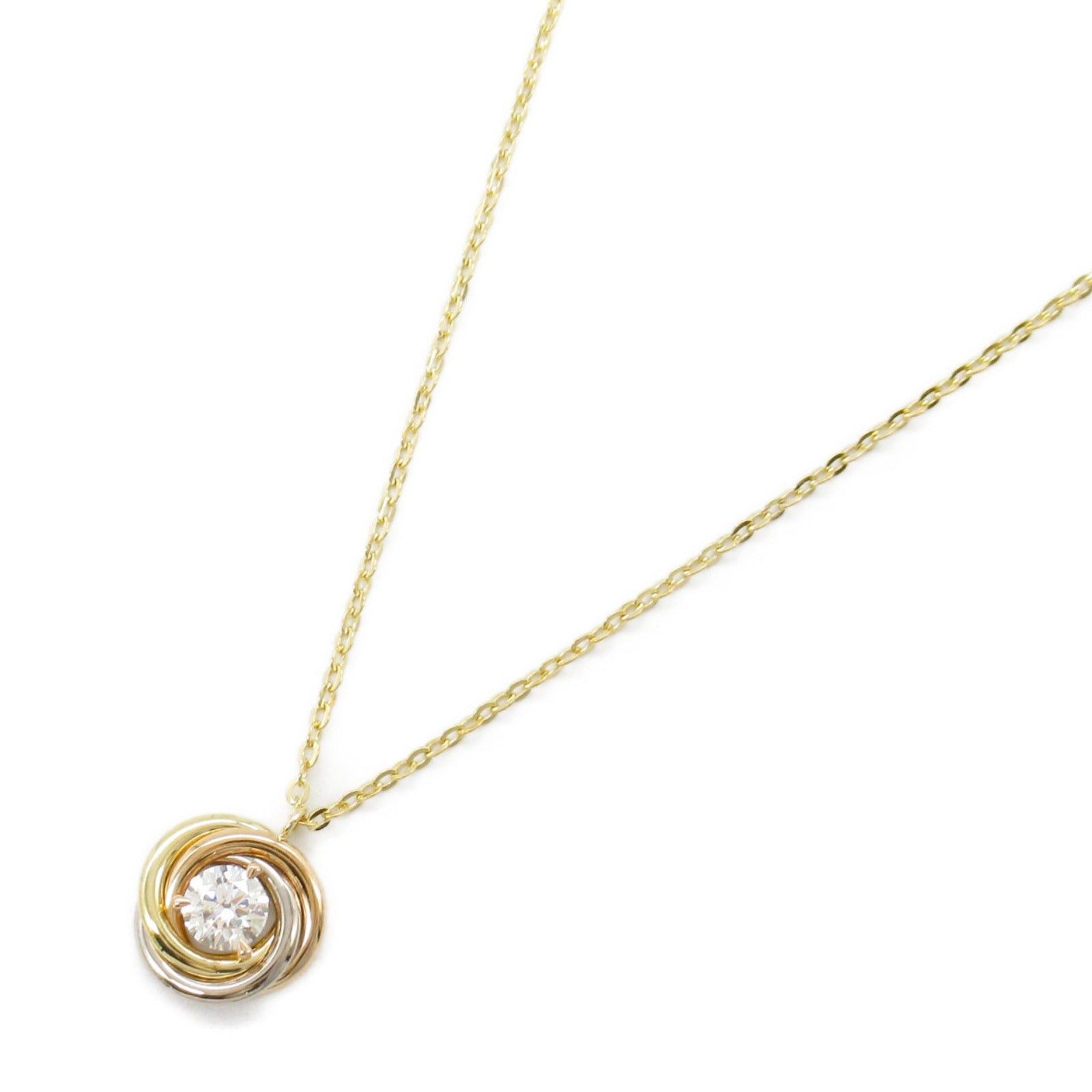 Cartier Cartier Trinity Necklace Diamond K18 (Yellow Gold) K18Wg (White (Pink Gold)/Diamond Clear Size ONE SIZE - 1 Thumbnail