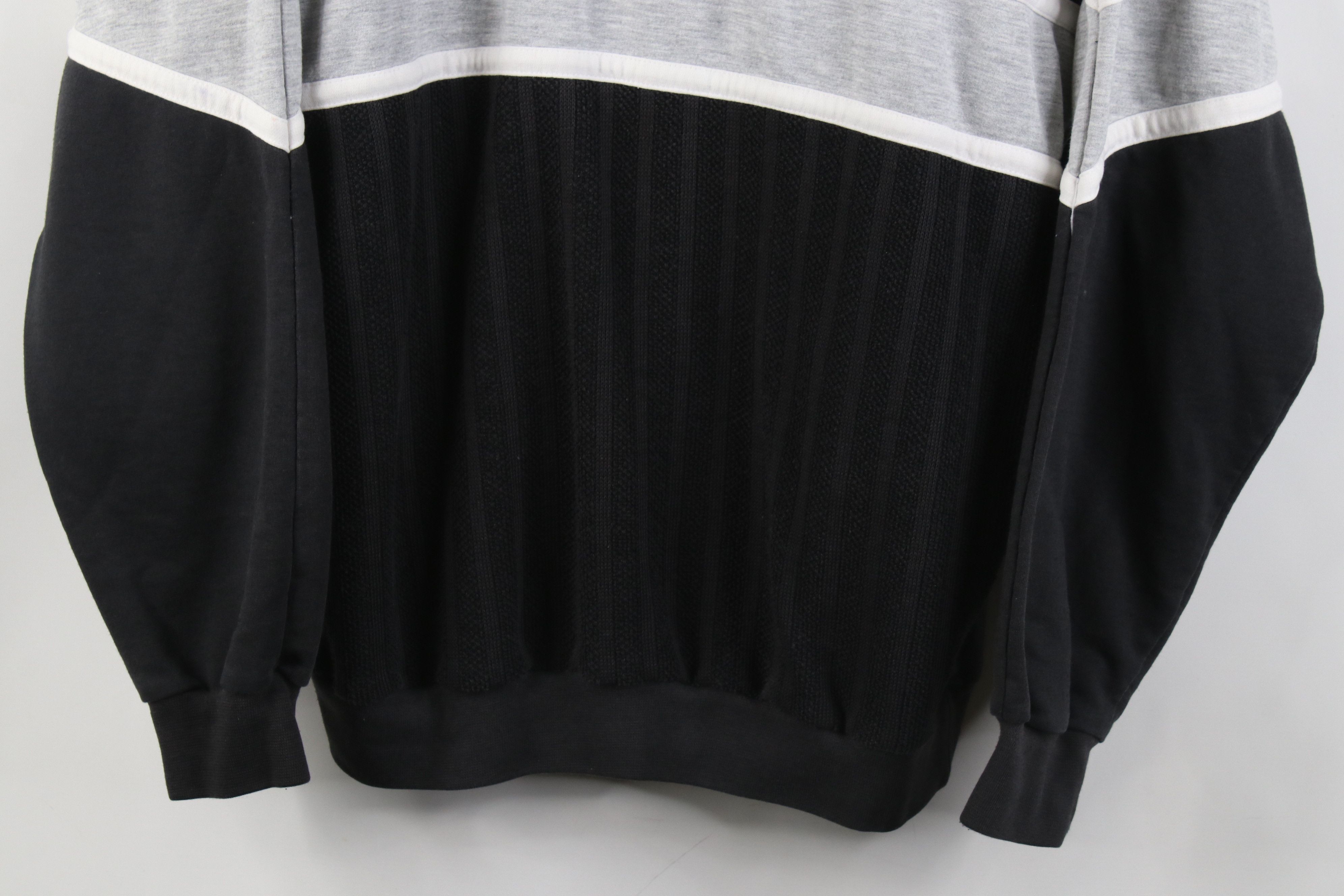 Vintage Vintage 90s Streetwear Ribbed Knit Long Sleeve Rugby Polo Size US M / EU 48-50 / 2 - 3 Thumbnail