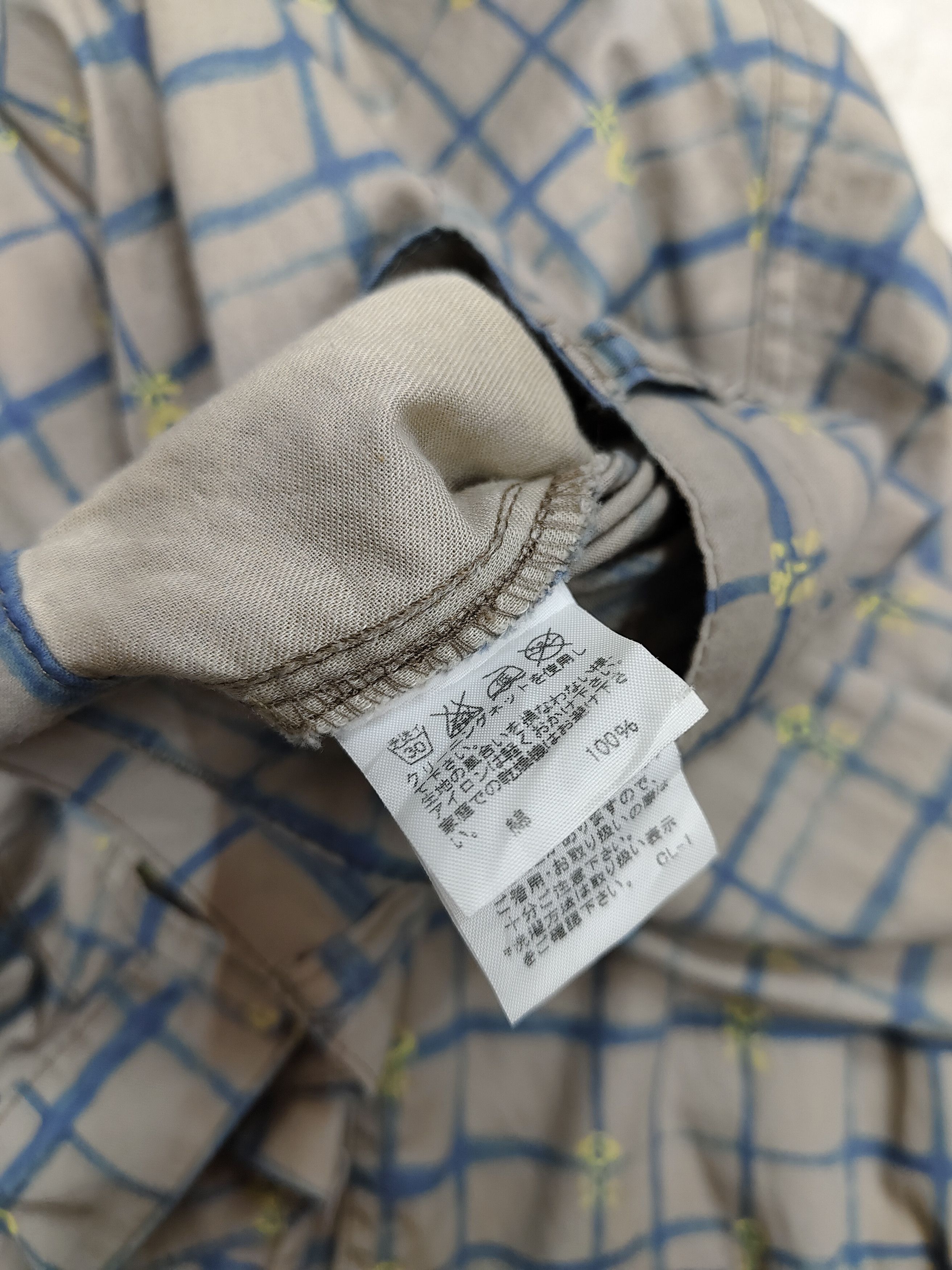 Ne-Net Ne-Net🇯🇵 Plaid Flowers Graphic Wide Leg Balloon Pants Size 29" - 8 Thumbnail