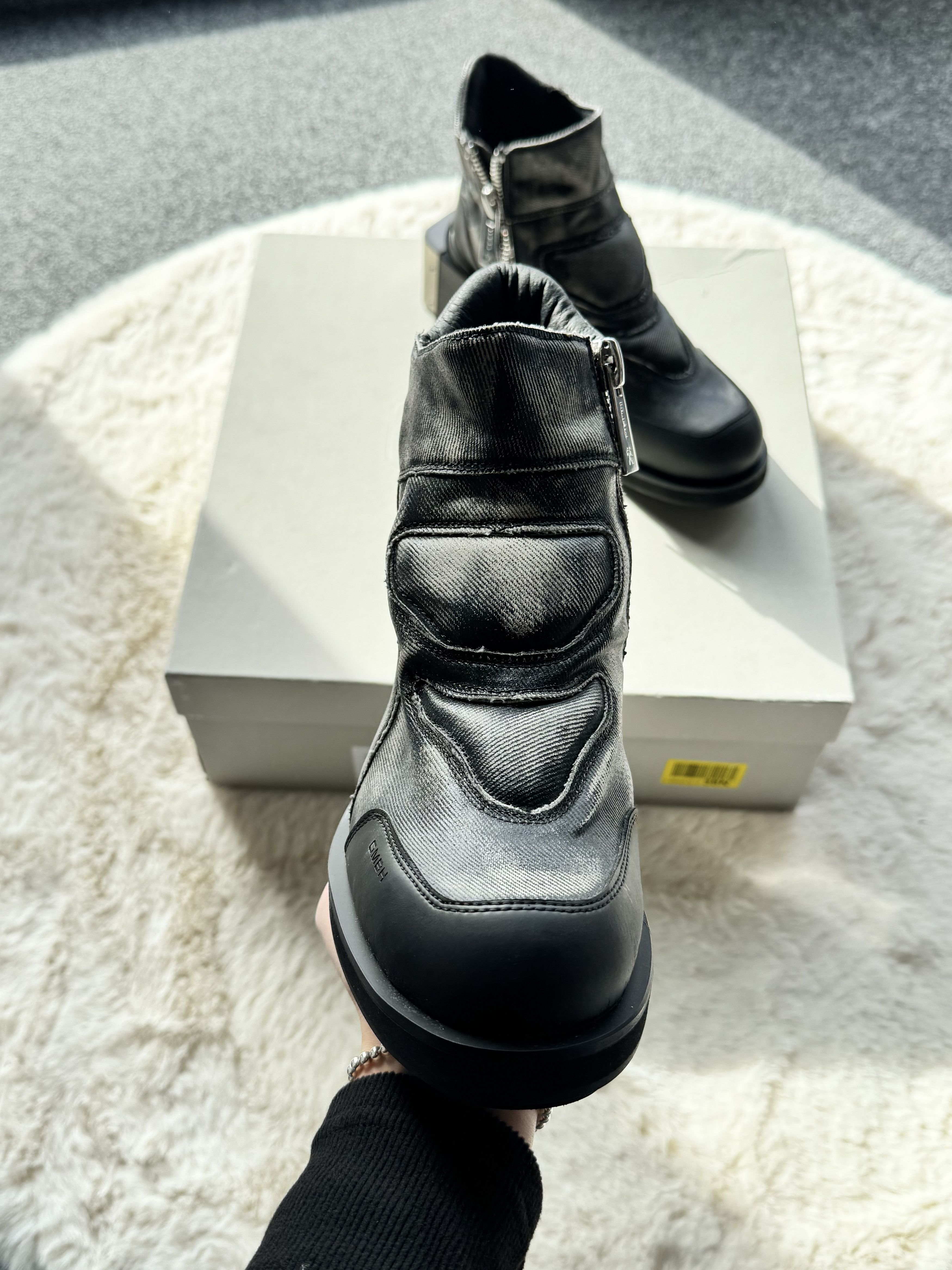 GmbH GmbH Baris black ankle boots heels on pole 37 Size US 7 / IT 37 - 5 Thumbnail