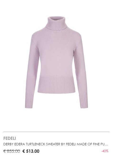 Fedeli FEDELI Derby Edera cashmere turtleneck. Size 42IT Size M / US 6-8 / IT 42-44 - 8 Thumbnail