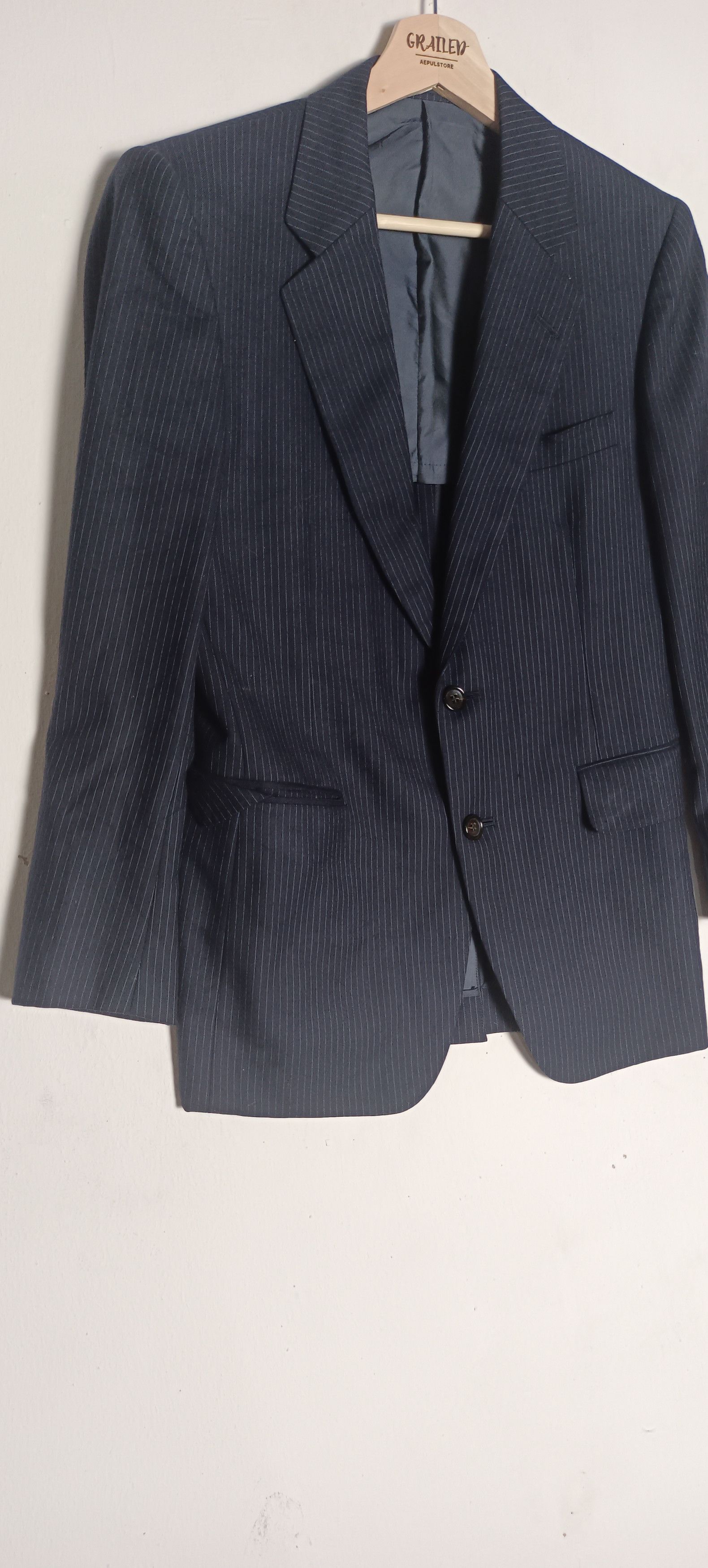 Burberry Burberrys Jacket/Blazer Wool Fabric Size 36R - 3 Thumbnail