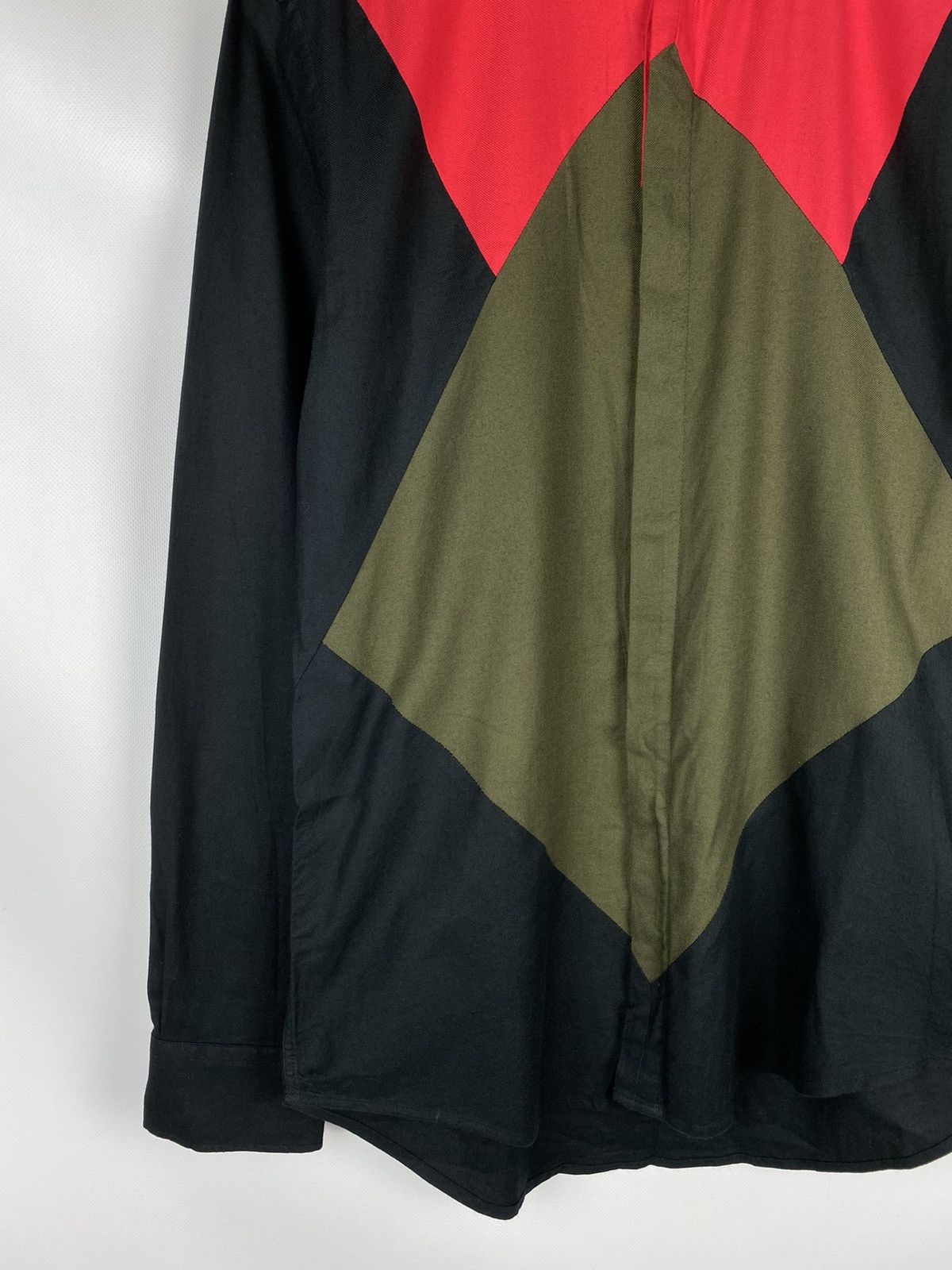 MSGM MSGM men’s long sleeve geometric pattern button up shirt Size US M / EU 48-50 / 2 - 7 Thumbnail