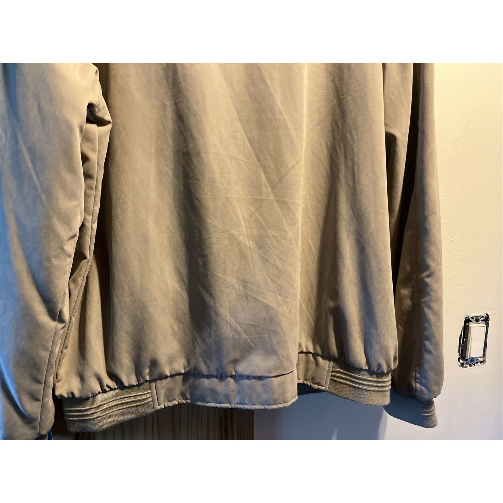 Other Lawrence Men’s 54 Cream Beige Poly Nylon windbreaker Jacket Size US XL / EU 56 / 4 - 17 Thumbnail