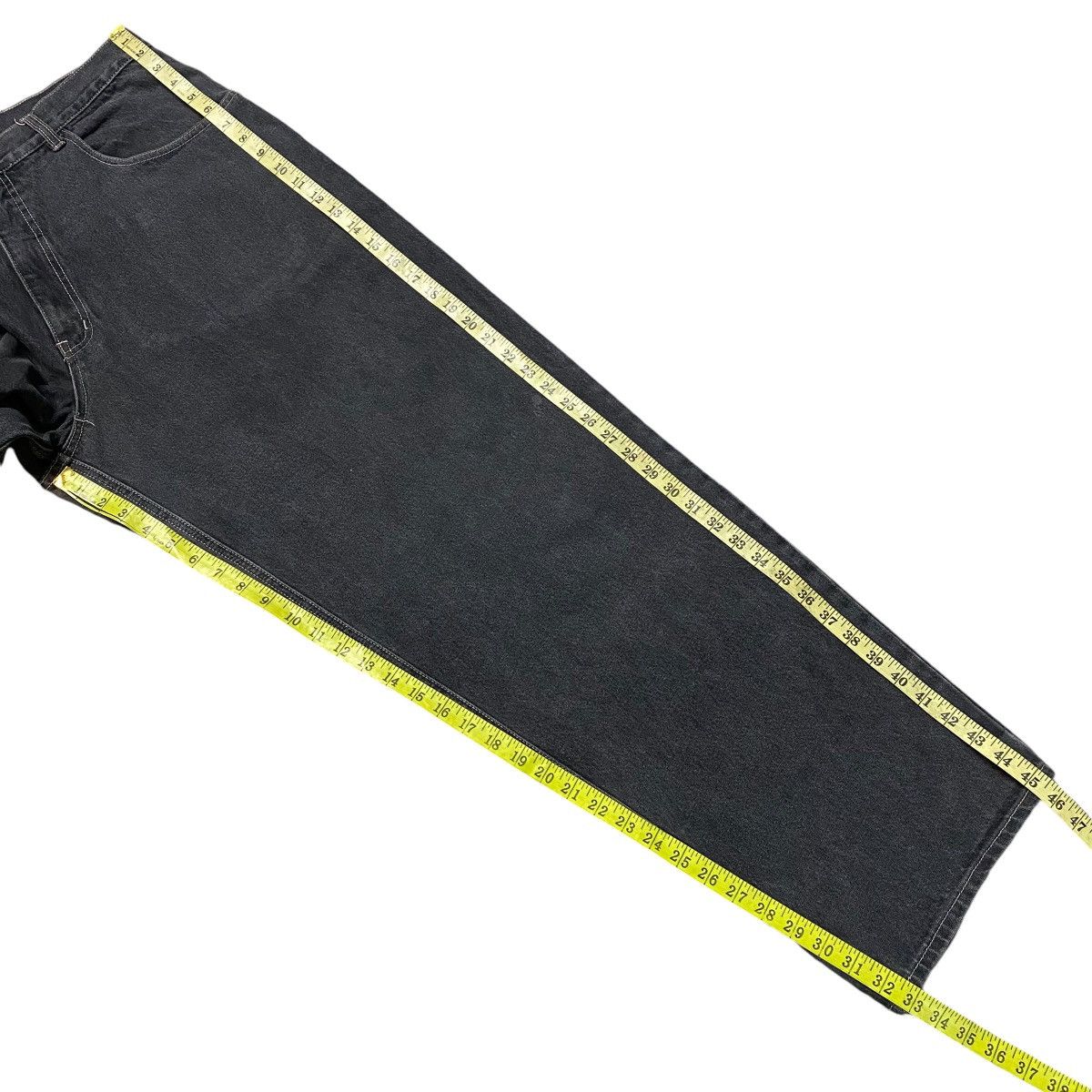 Pelle Pelle Vintage Y2K Pelle Pelle Black Denim Baggy Jeans Size US 38 / EU 54 - 16 Thumbnail