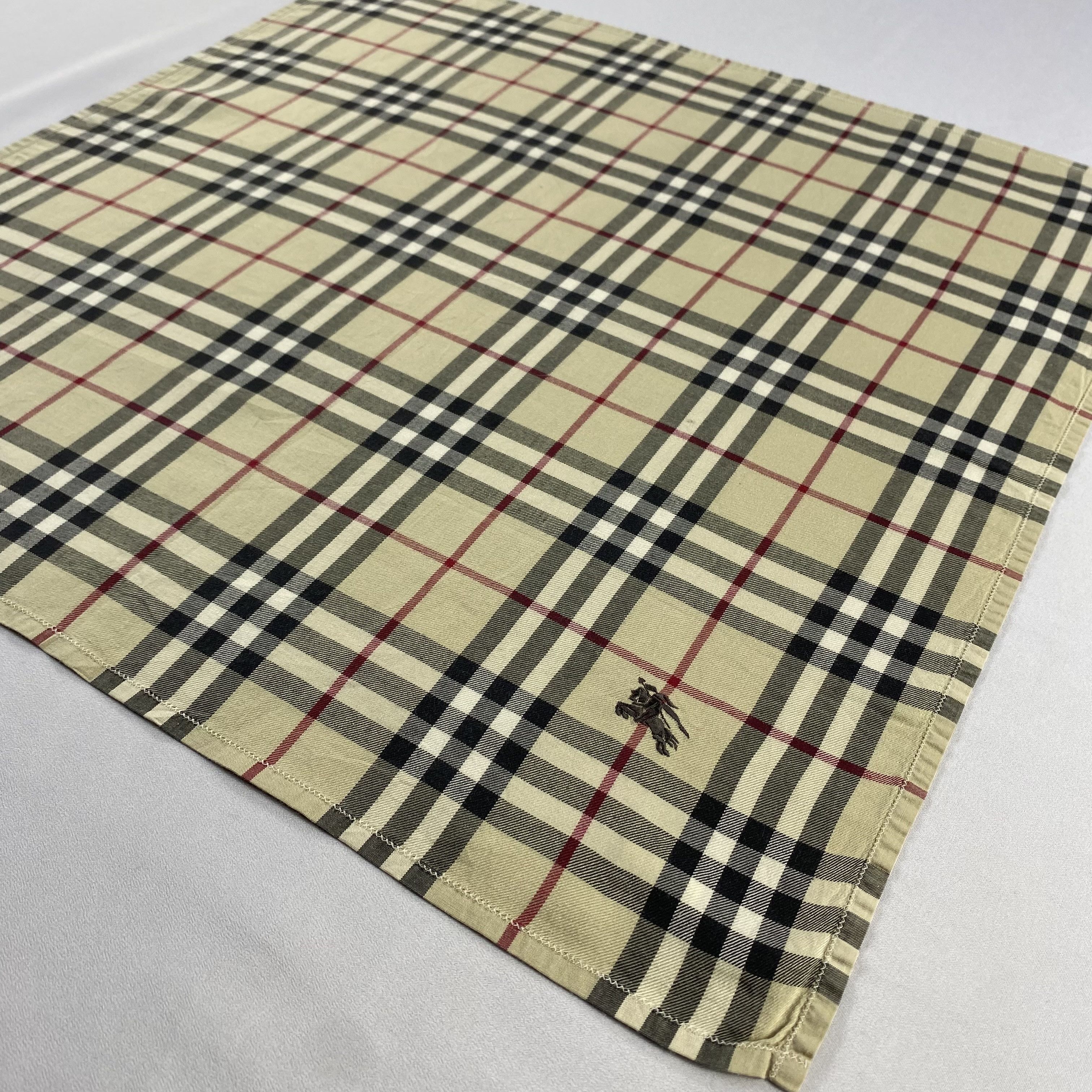 Burberry × Vintage Burberry Handkerchief / Neckerchief / Bandana-P1927 Size ONE SIZE - 2 Thumbnail
