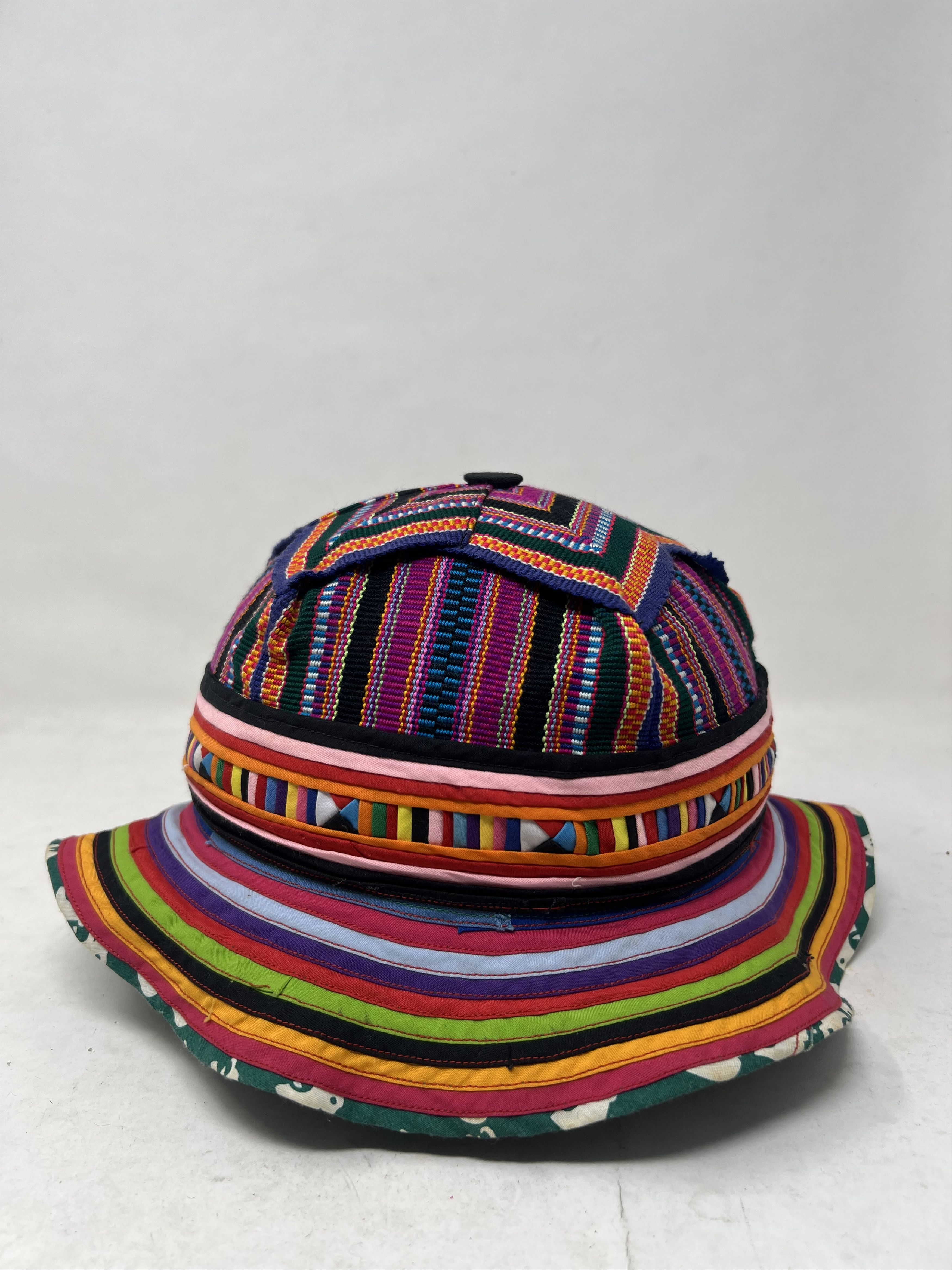 Hat Club Navajo Hill Tribe Hippie Hobo Multicolor Woven Hat Size ONE SIZE - 3 Thumbnail