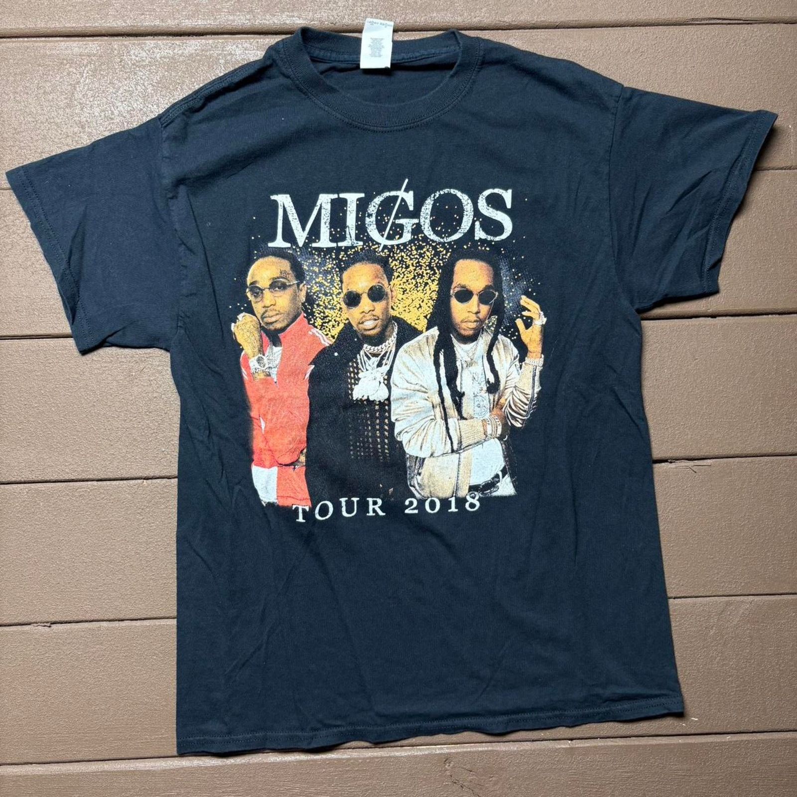 Gildan Black 2018 Migos Tour Shirt Size US M / EU 48-50 / 2 - 1 Thumbnail