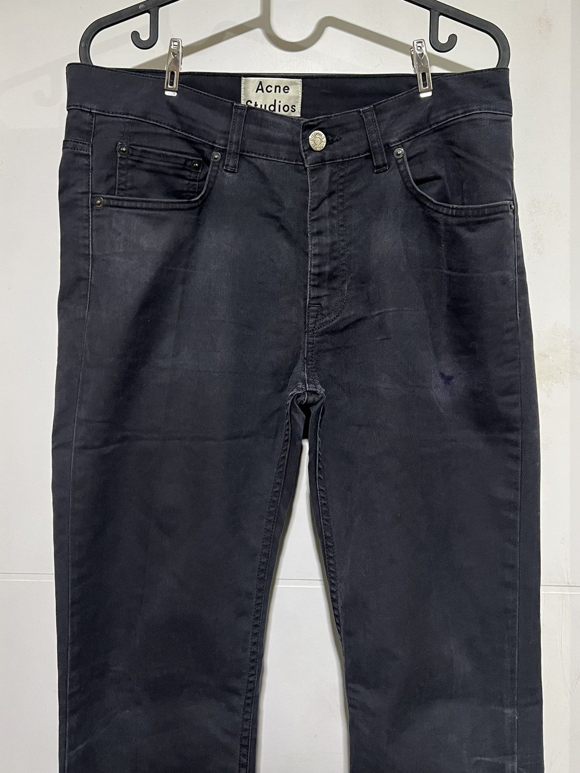 Acne Studios Faded Acne Studios Ace Ups Black Jeans Size US 31 - 2 Thumbnail