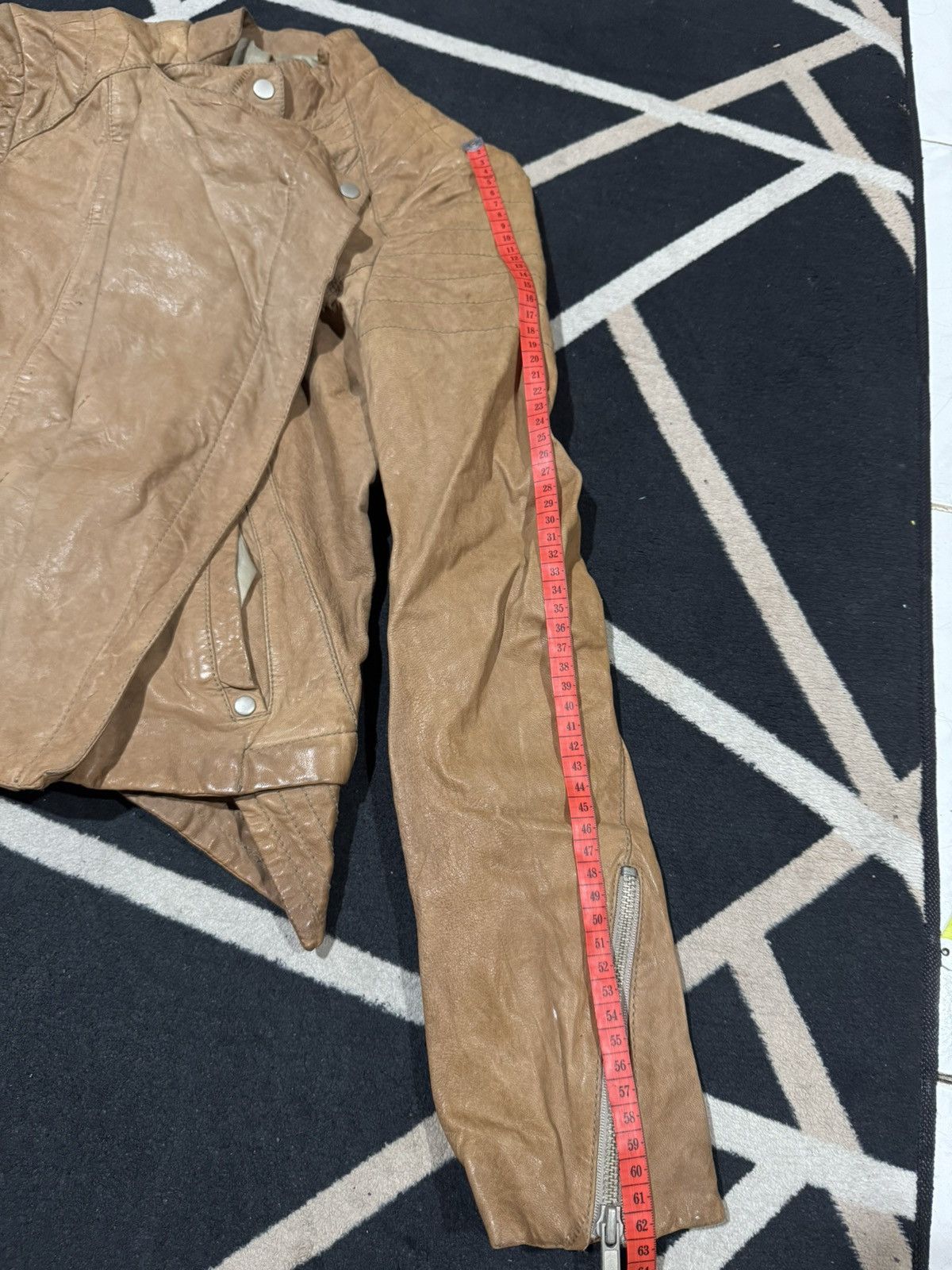 14th Addiction Leather Jacket Asymmetrical Multi Zipper Japanese Goa Styled Size US S / EU 44-46 / 1 - 5 Thumbnail