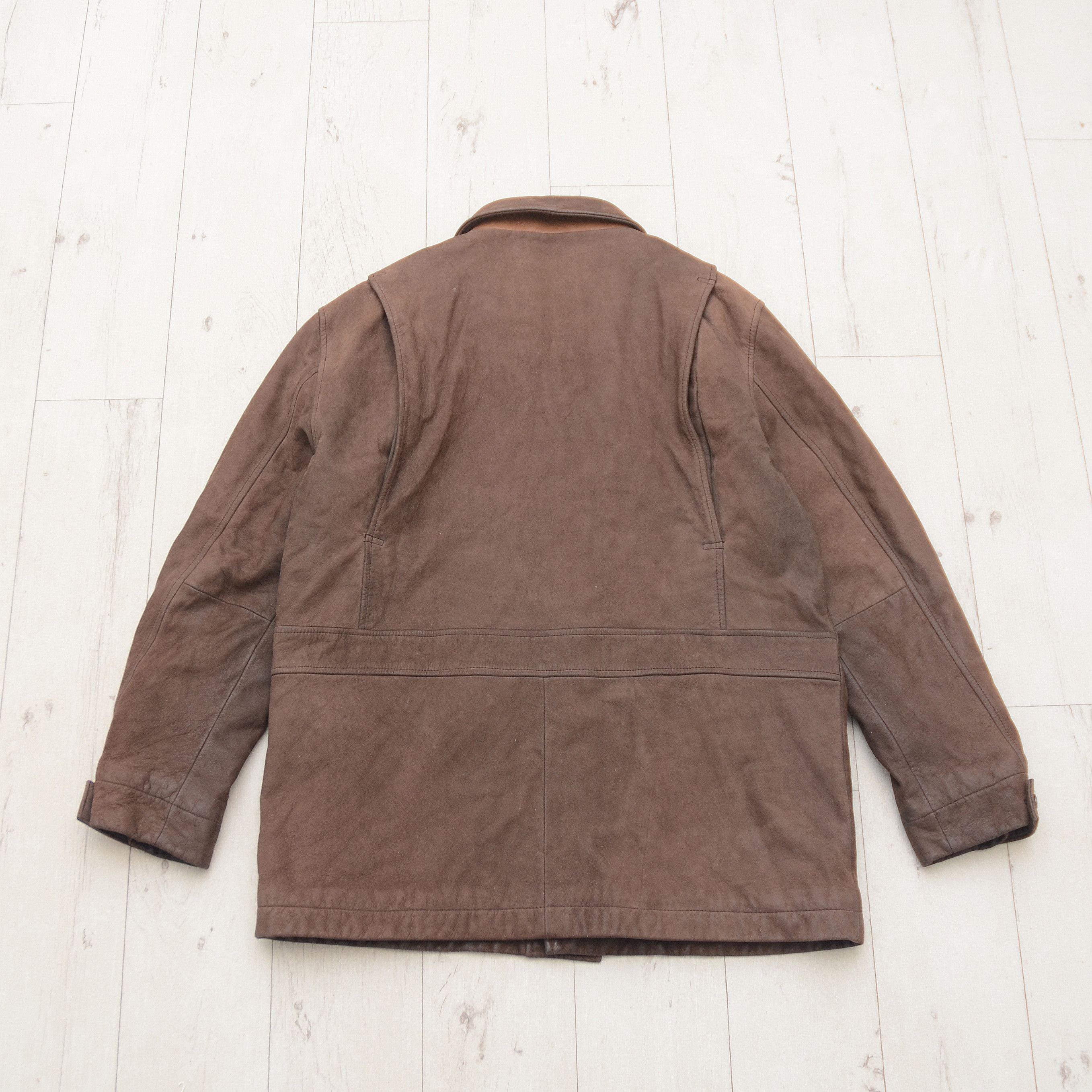 Timberland Vintage Y2K 2001 Timberland Brown Purple Leather Jacket S Size US S / EU 44-46 / 1 - 9 Thumbnail