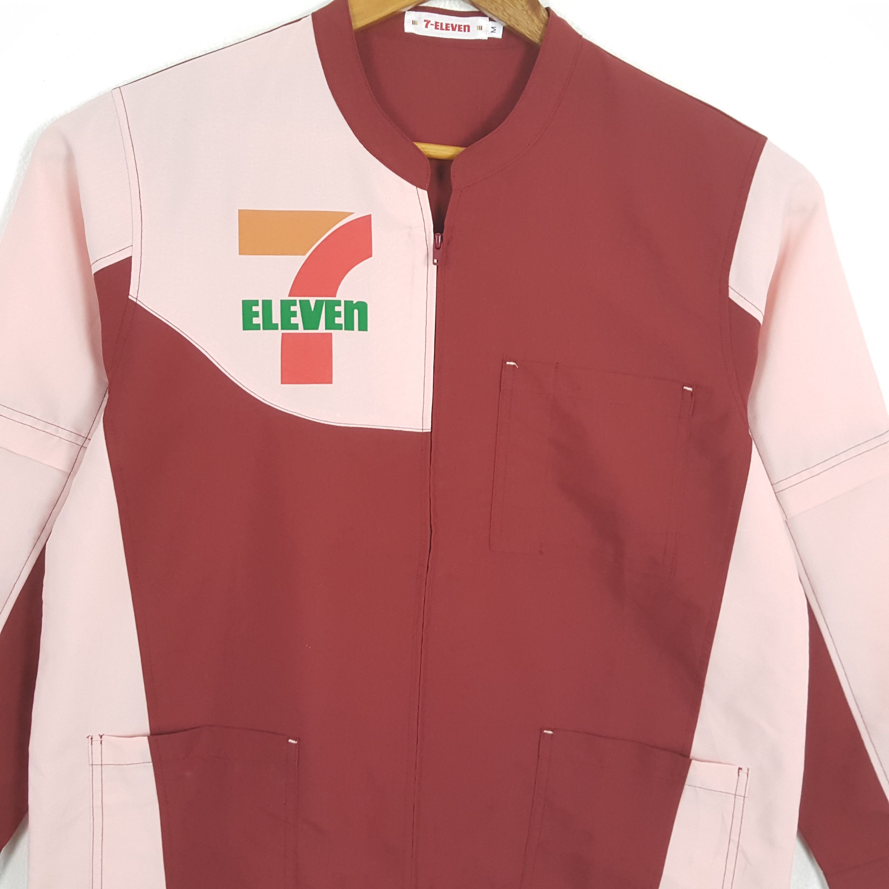 Japanese Brand × Vintage Vintage 7-ELEVEn Japanese Workers Uniform Shirt Jacket Size US M / EU 48-50 / 2 - 2 Thumbnail