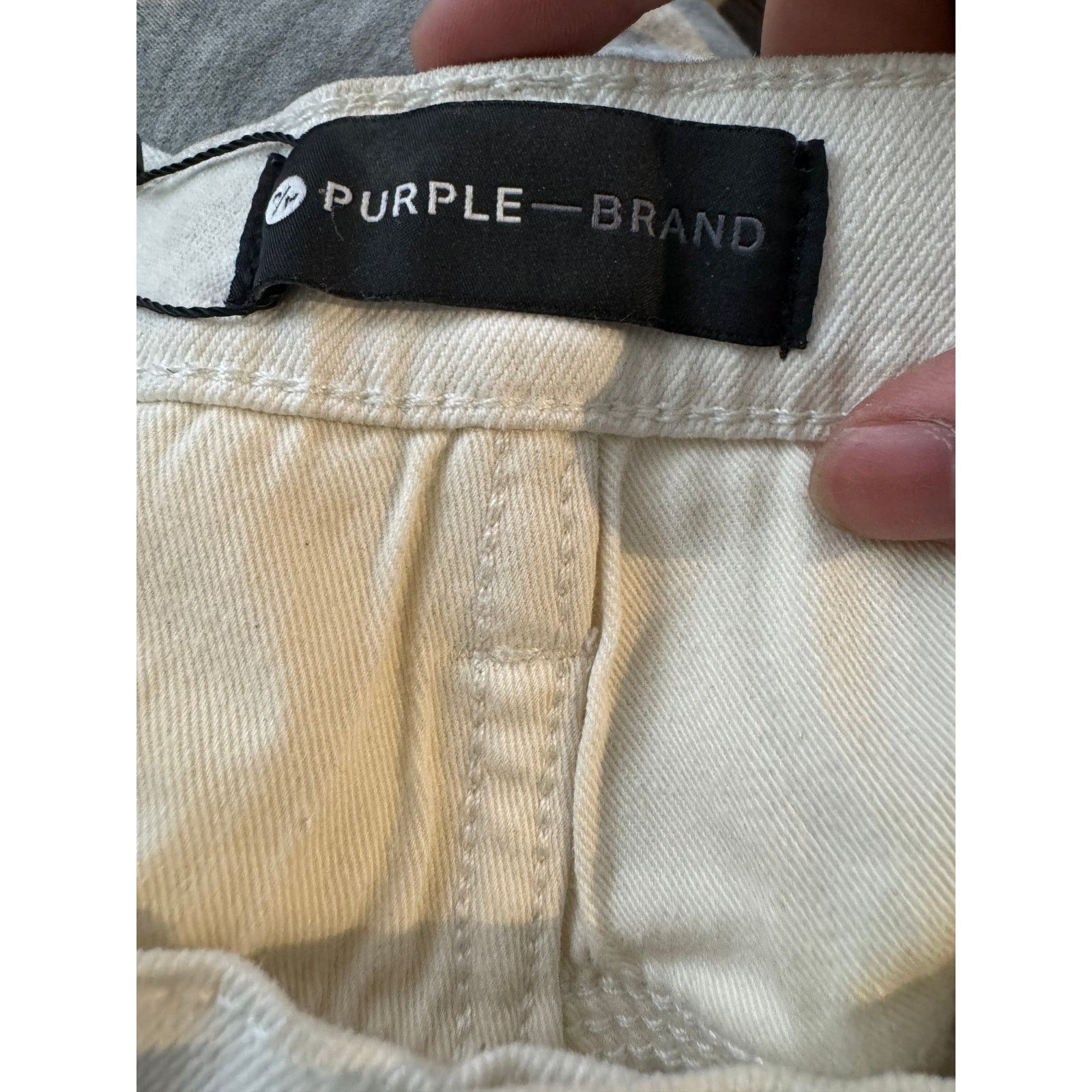 Purple Brand Purple Jeans White White Stripe Used 32 Size US 32 / EU 48 - 4 Thumbnail