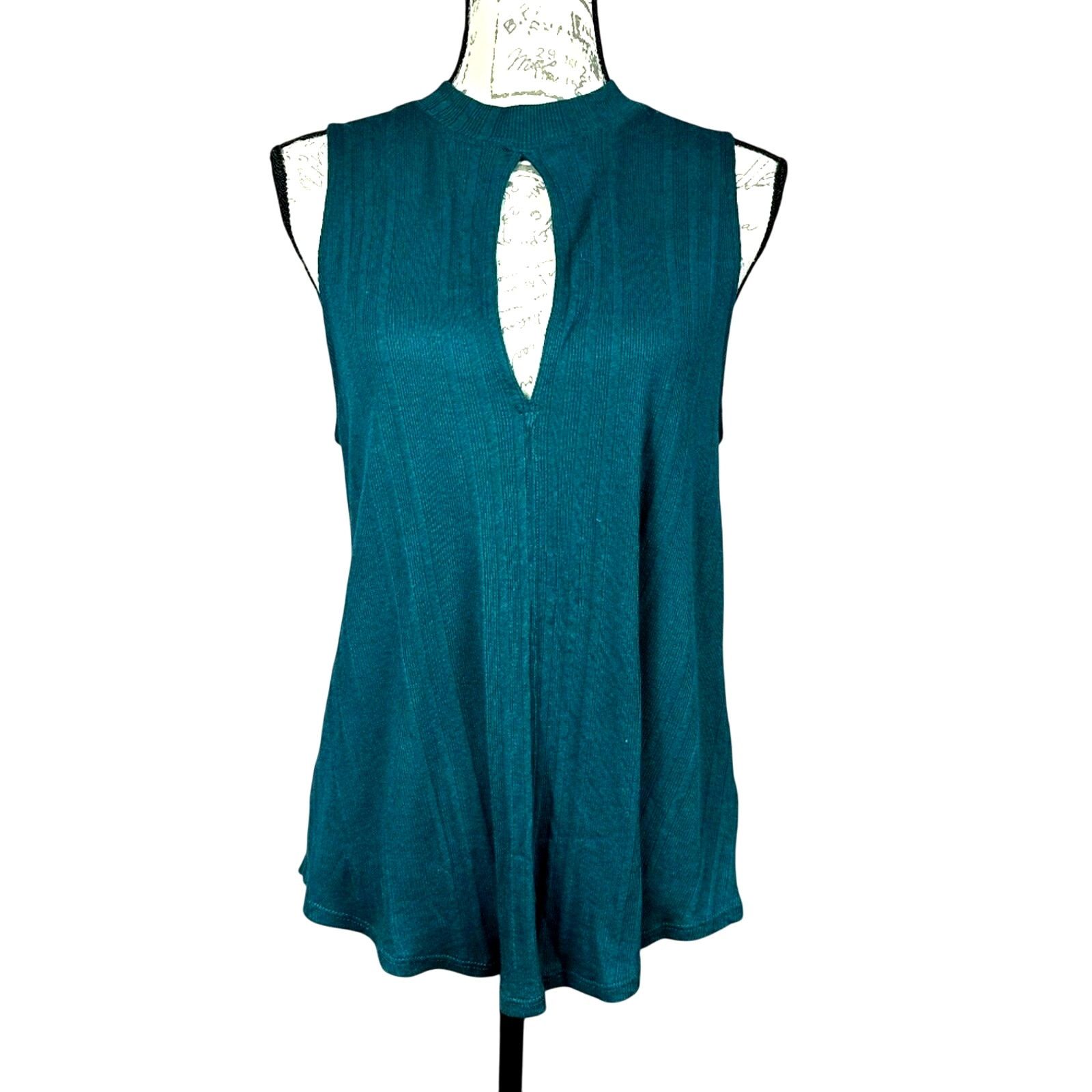 Free People Free People Womens Faye Ribbed Tank Top Turquoise size S Size S / US 4 / IT 40 - 7 Thumbnail