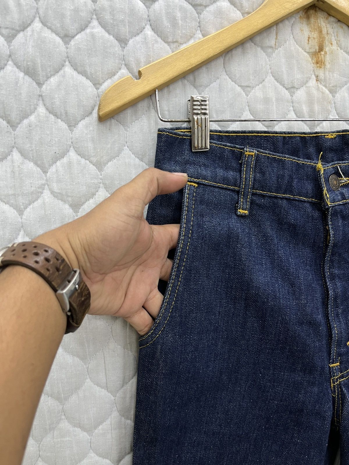 Levi's 🔥🔥🔥VTG 70’s LEVIS FRESH PRODUCE FLARED DENIM Size 28" / US 6 / IT 42 - 6 Thumbnail