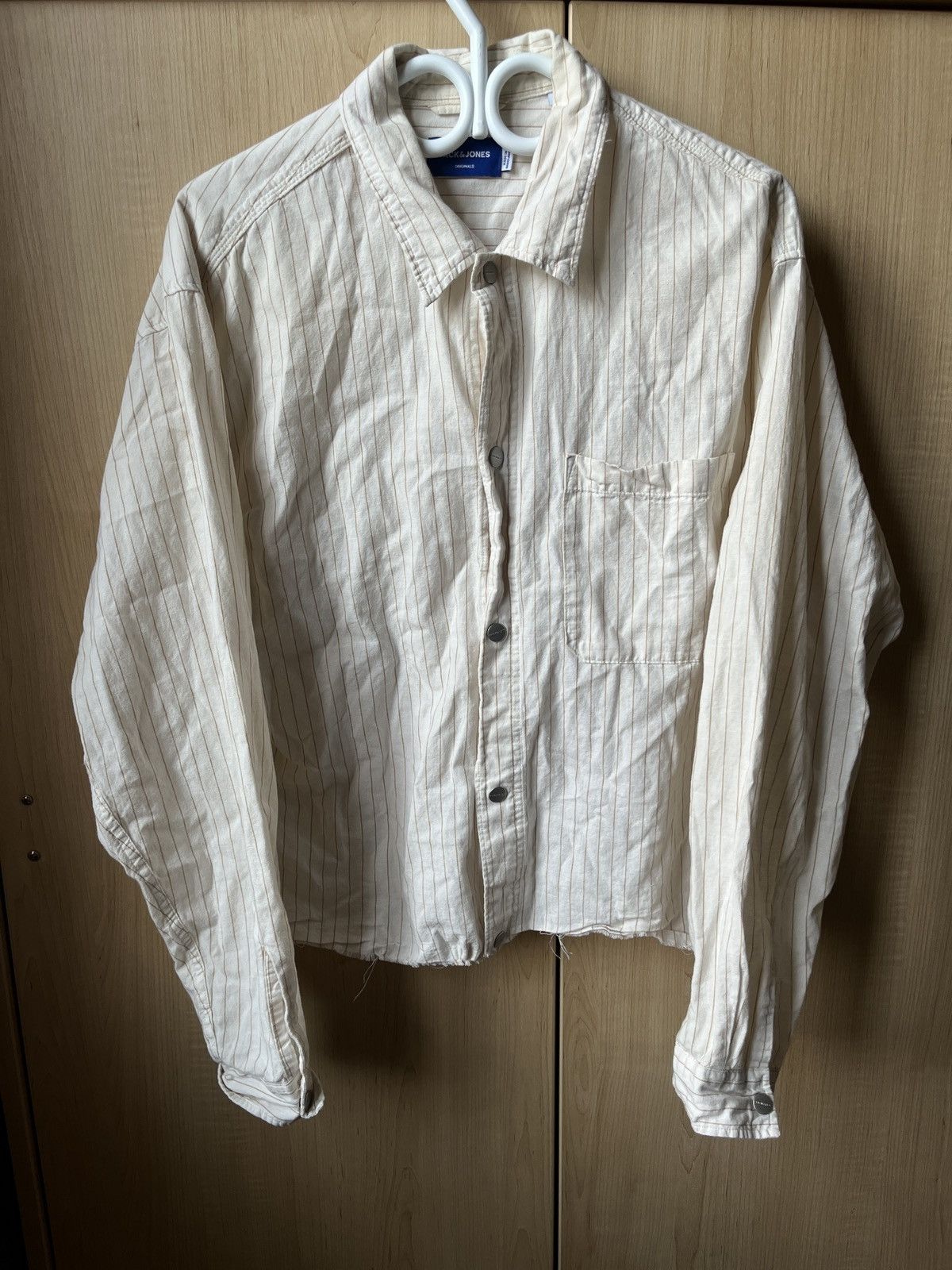 Jack & Jones Beach Button Up Long Sleeve - Beachwear Streetwear Shirt Size US M / EU 48-50 / 2 - 3 Thumbnail
