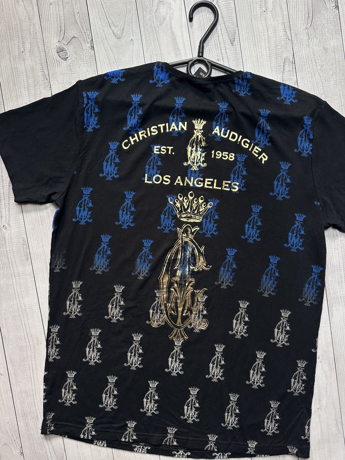 Christian Audigier × Ed Hardy × Vintage Vintage Christian audigier big logo tee rare size L Size US L / EU 52-54 / 3 - 6 Thumbnail