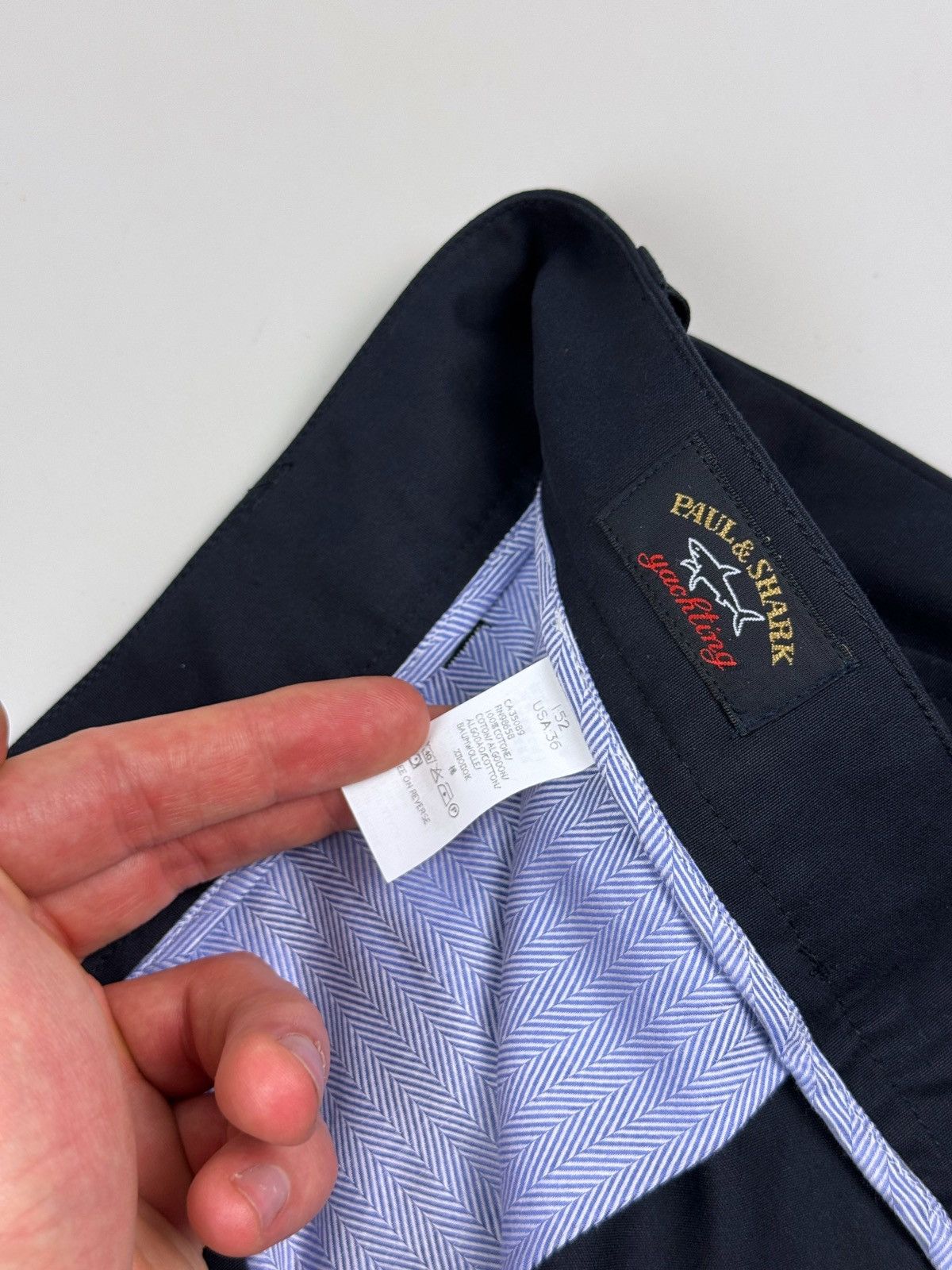 Paul & Shark New! Paul&Shark Yachting Classic Navy Chino Trousers Pants Size US 36 / EU 52 - 11 Thumbnail