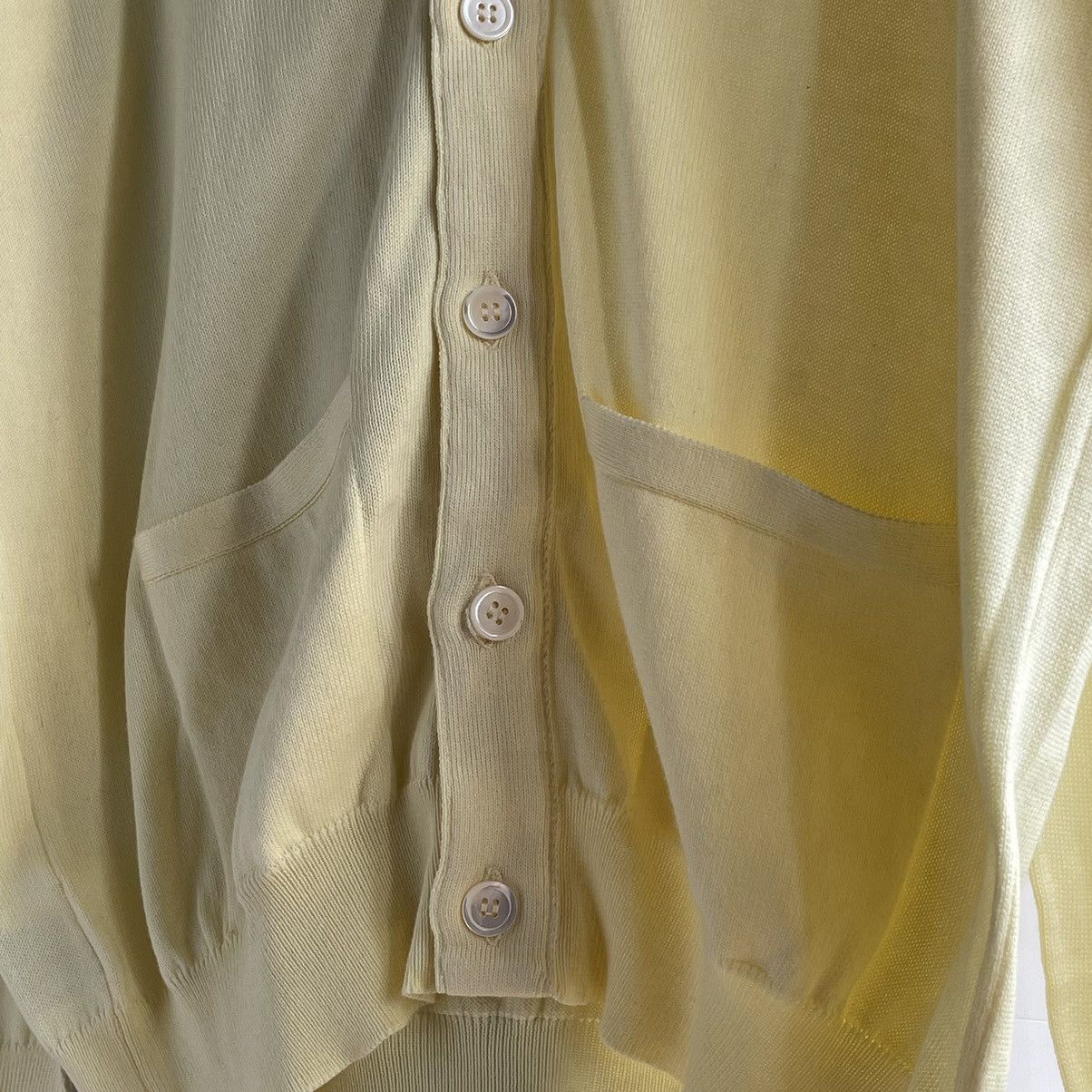 William Lockie William Lockie Scotland Pure Cotton Yellow Butter Cardigan Size US S / EU 44-46 / 1 - 6 Thumbnail