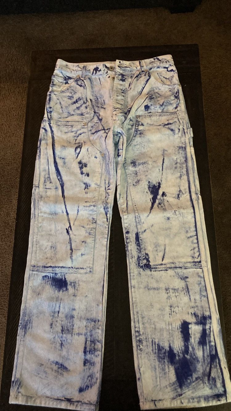 Heron Preston Heron Preston Painted Wash Carpenter Pants Size US 30 / EU 46 - 1 Thumbnail