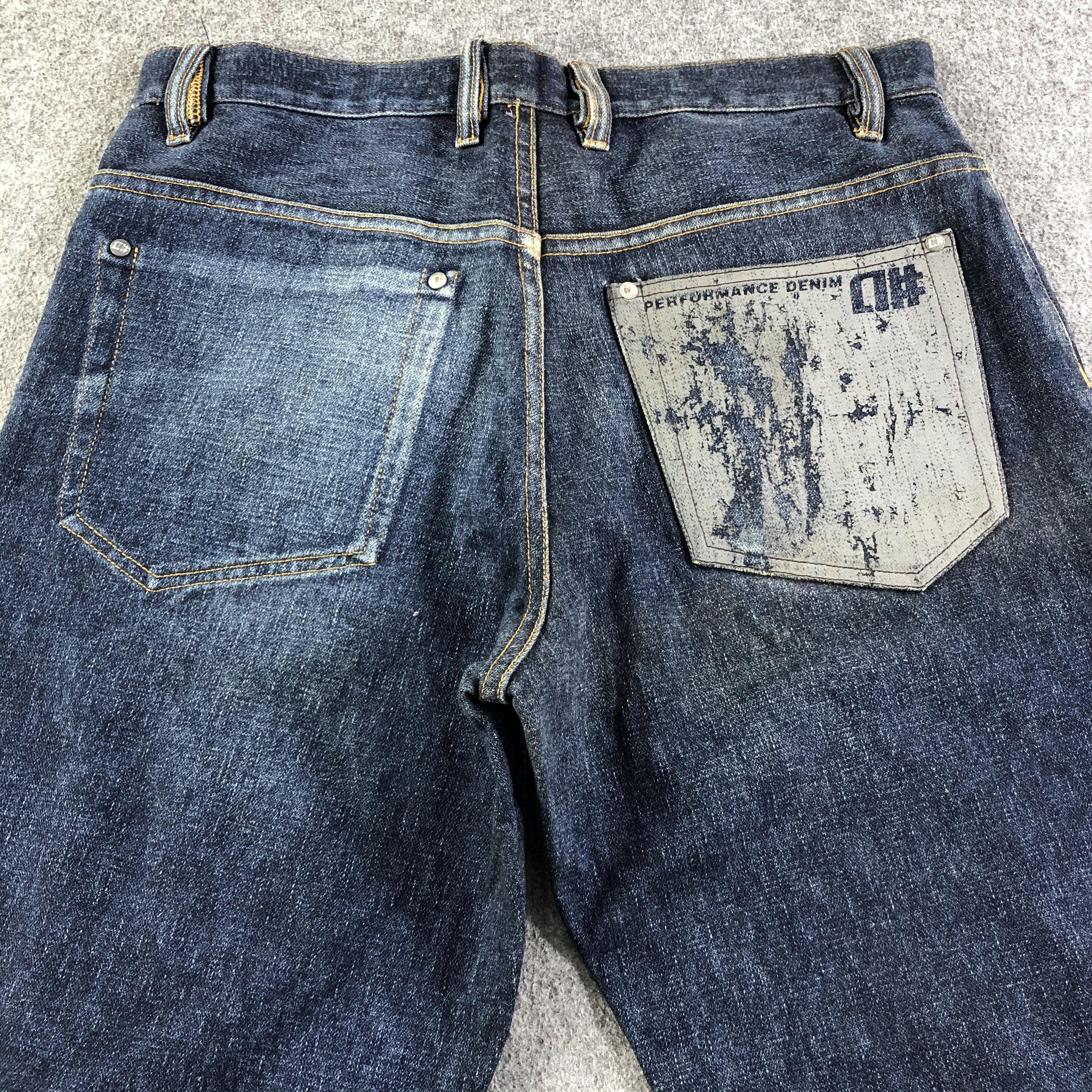 Japanese Brand Alphanumeric Jeans Dark Wash Denim -J2738 Size US 34 / EU 50 - 4 Thumbnail