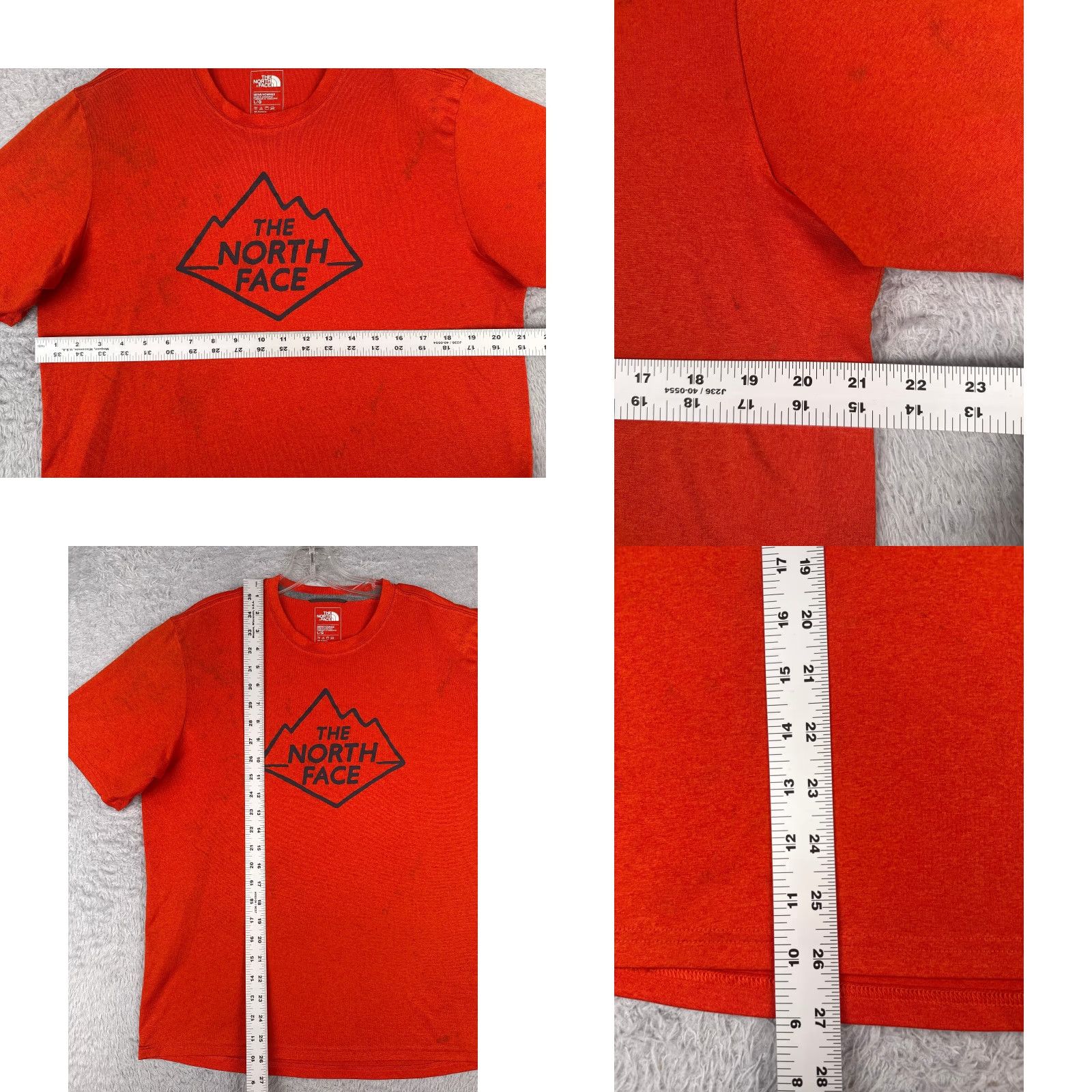 The North Face The North Face The North Face Shirt Men Large Red Short Sleeve Crew Neck Flashdry Polyester Size US L / EU 52-54 / 3 - 8 Thumbnail