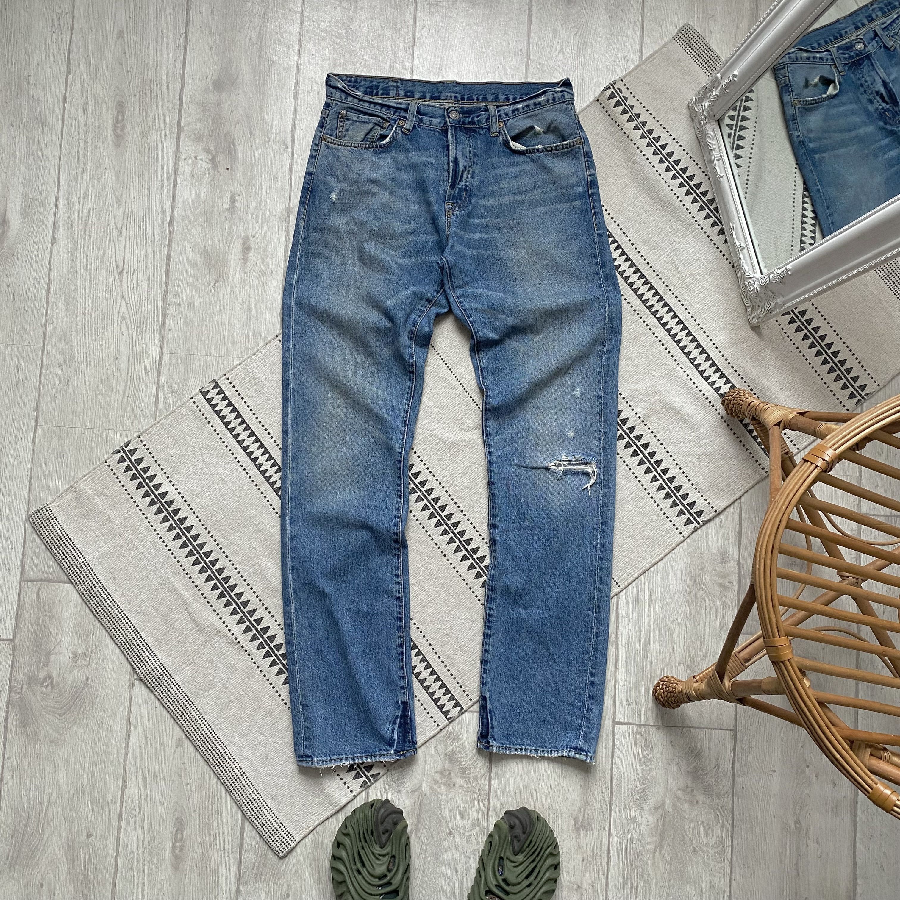 Polo Ralph Lauren 👖Vintage Polo Ralph Lauren Denim Supply Distressed jeans Size US 32 / EU 48 - 1 Thumbnail