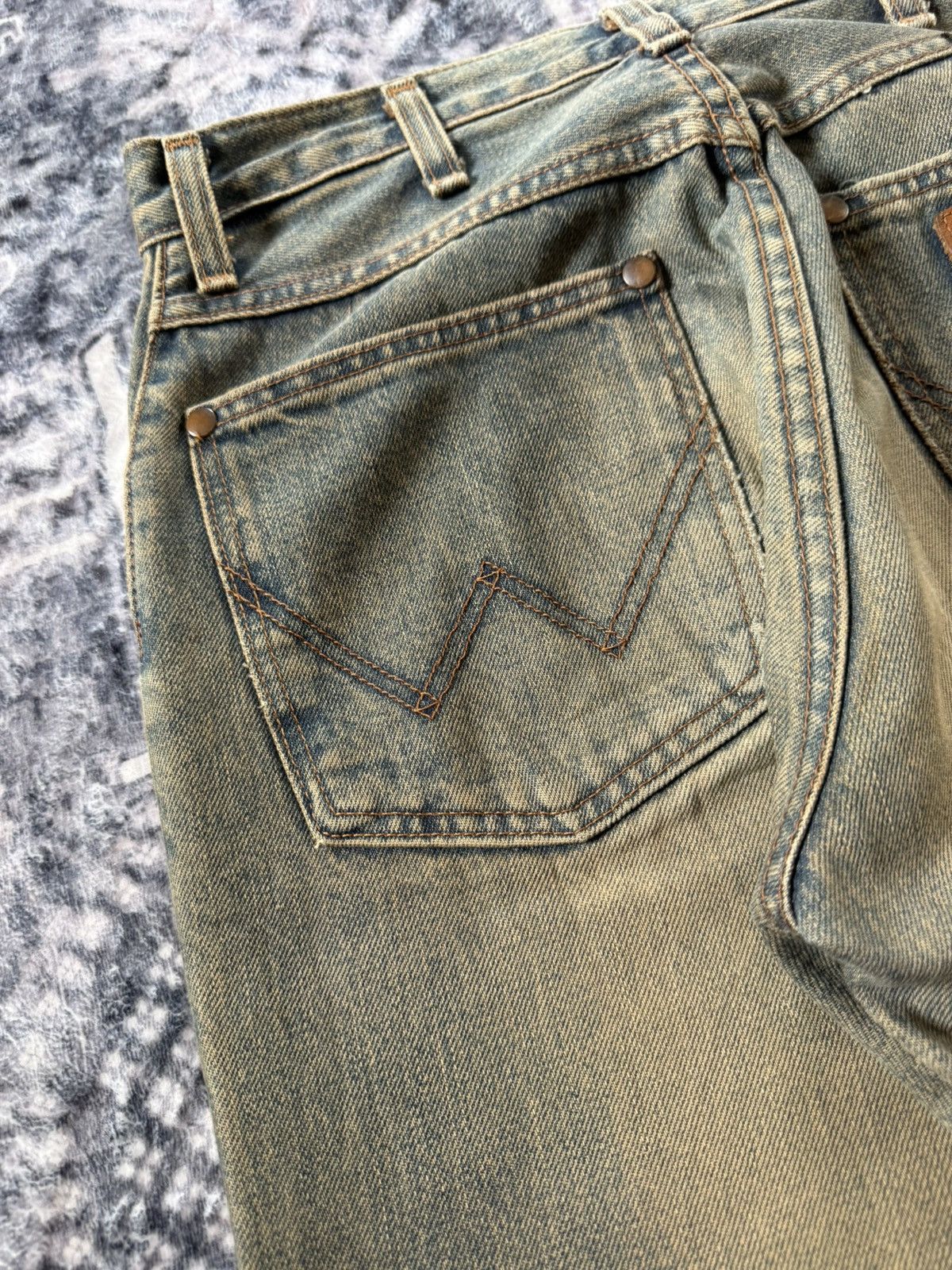 Japanese Brand Vintage Wrangler Earthy Mud Wash Selvedge Straight Jeans Size US 28 / EU 44 - 18 Thumbnail