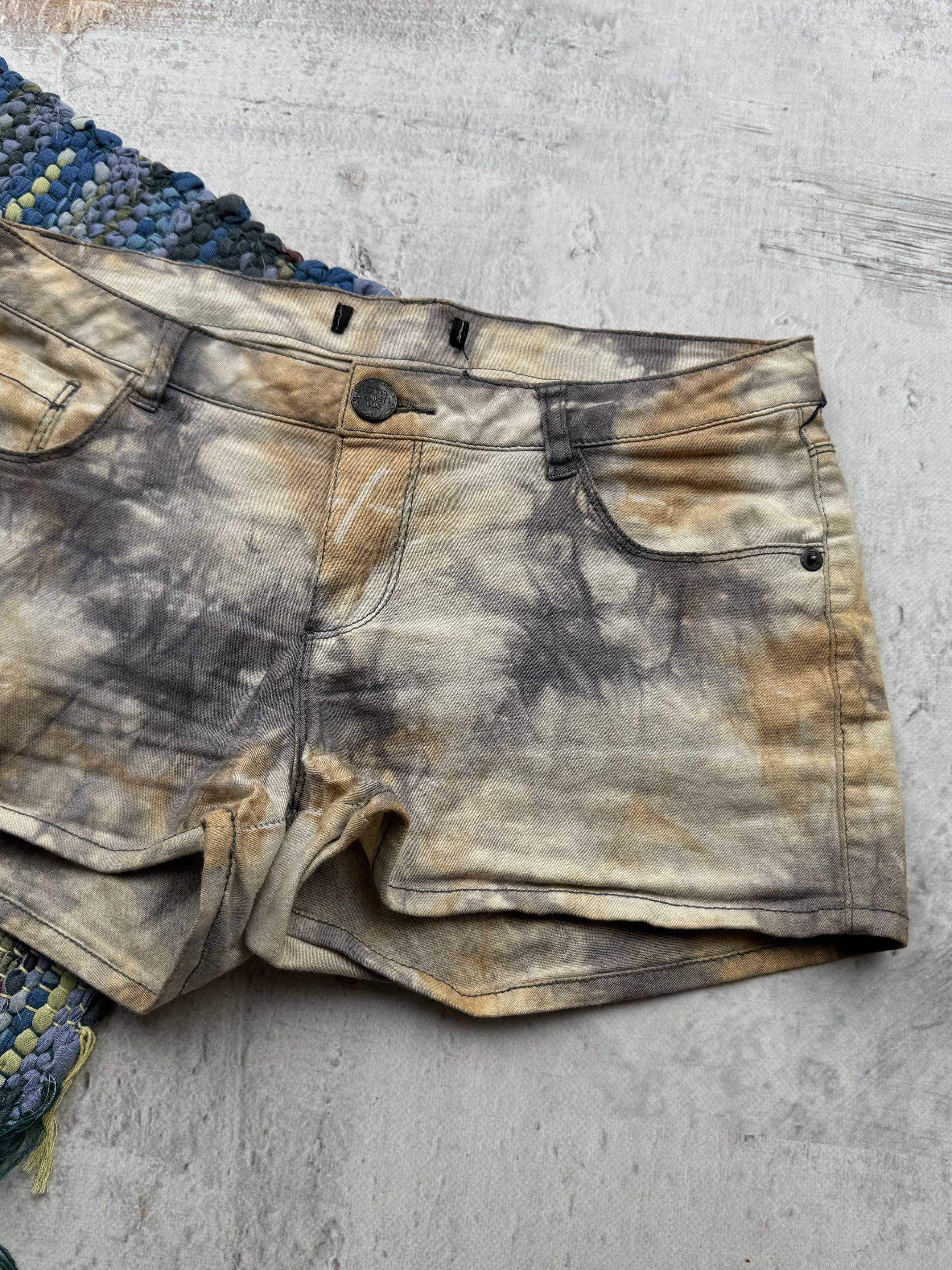 Japanese Brand Vintage Faded Midi Shorts A245(329) Size 29" - 3 Thumbnail