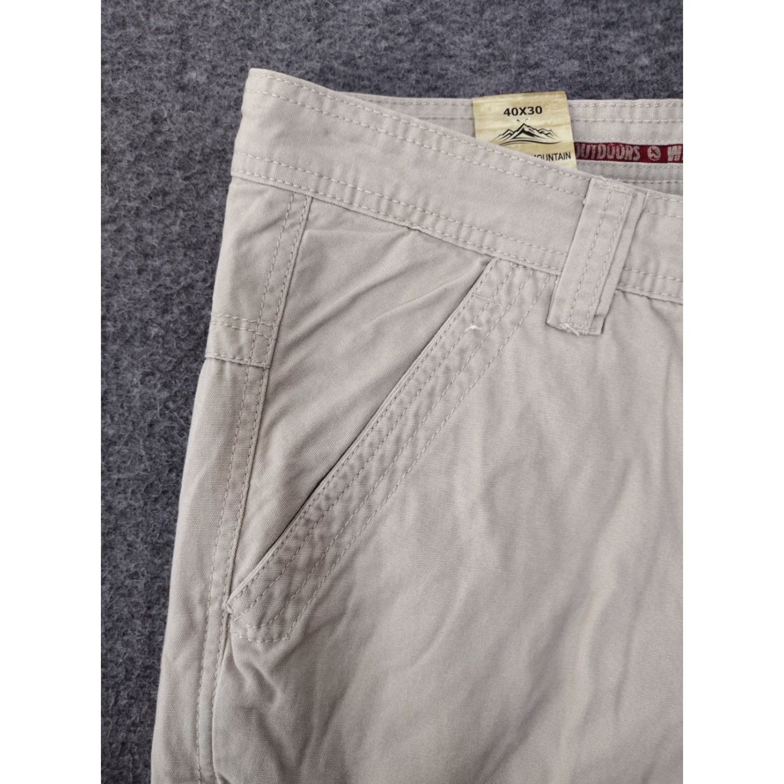 Vintage Oakwood Mountain Khakis Pants Mens 40x40 Tan Cotton Relaxed Fit Casual 90s Theme Mens Size US 40 / EU 56 - 6 Thumbnail