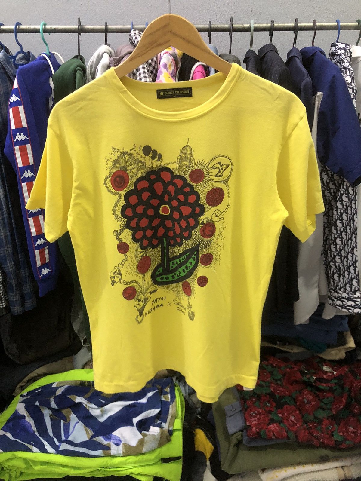 Japanese Brand × Takashi Murakami × Yayoi Kusama Vintage 24 Hours Television Yayoi Kusama Love Forever Shirt Size US S / EU 44-46 / 1 - 1 Thumbnail