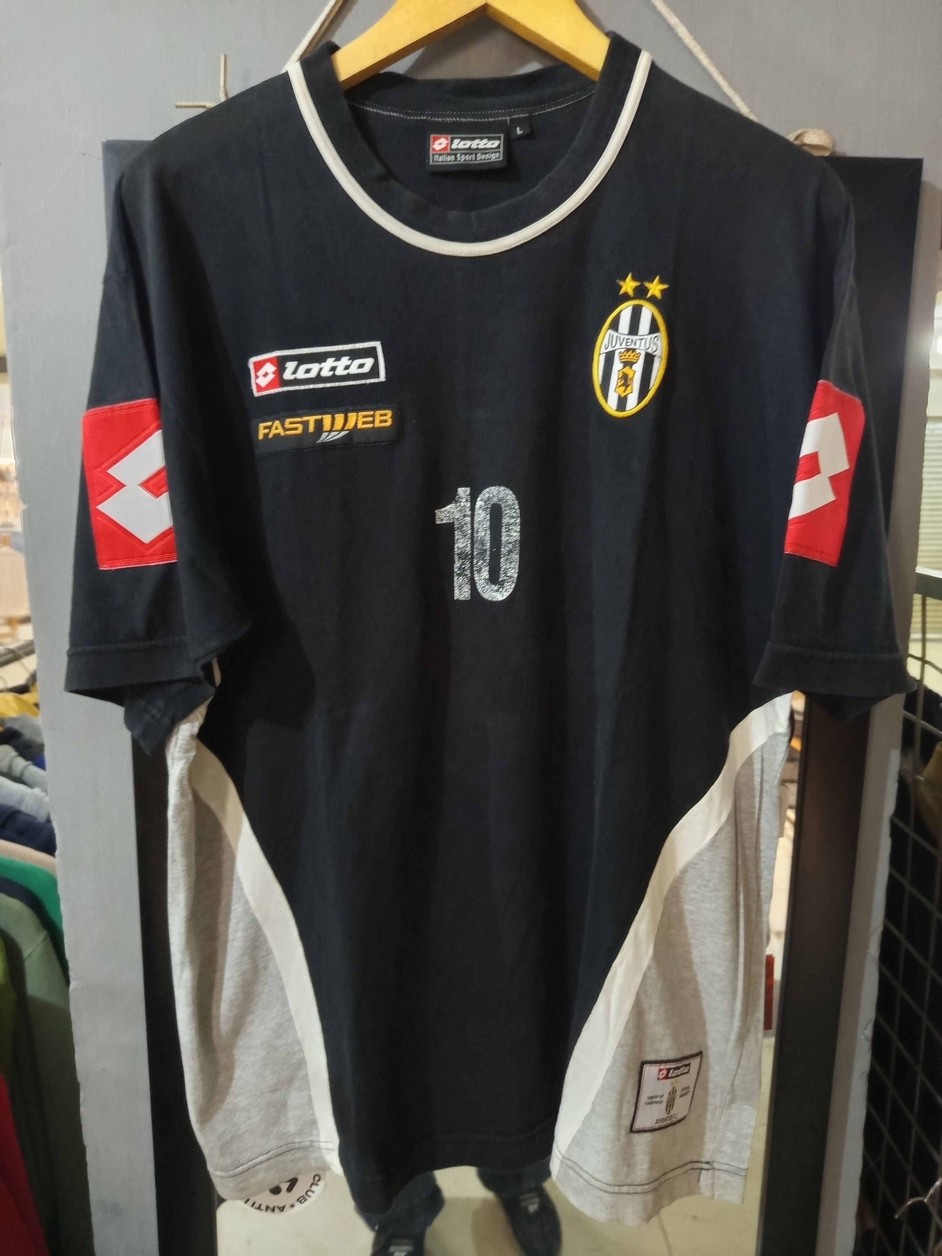 Vintage Juventus Lotto x Fastweb10 Del Piero 2002 Fan wear