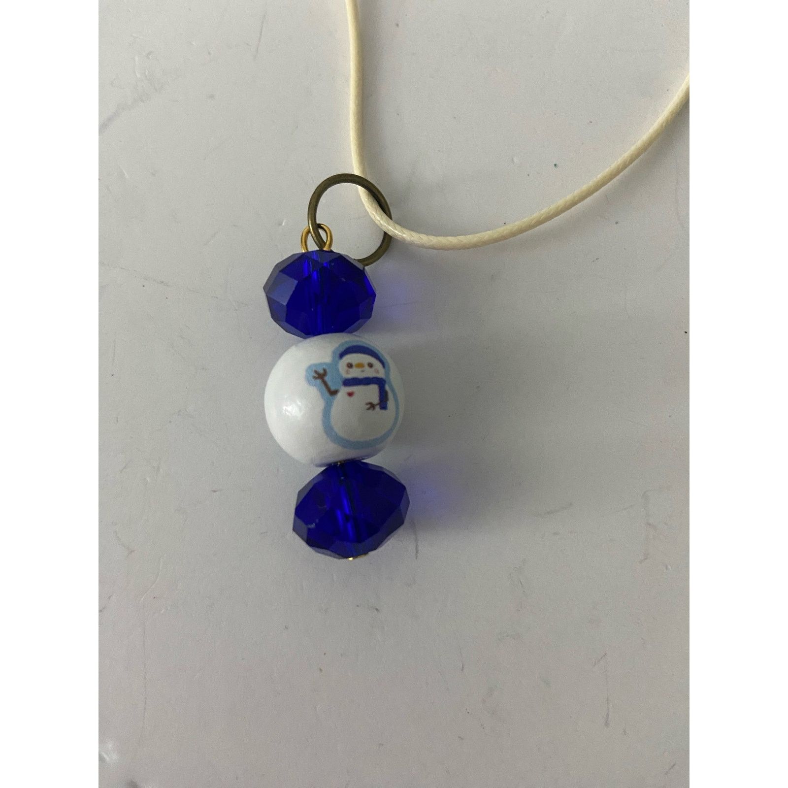 Handmade Handmade snowman pendant necklace Size ONE SIZE - 5 Thumbnail