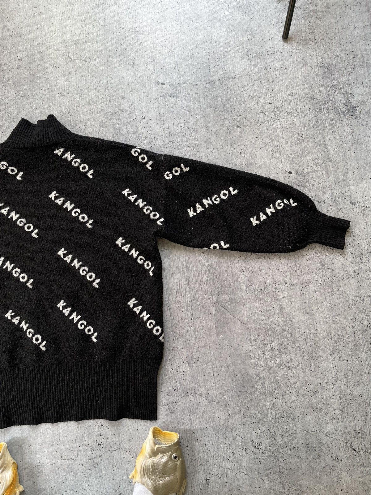 Kangol × Vintage Vintage Kangol Monogram Logo Wool Sweater Streetwear Y2K Size L / US 10 / IT 46 - 6 Thumbnail