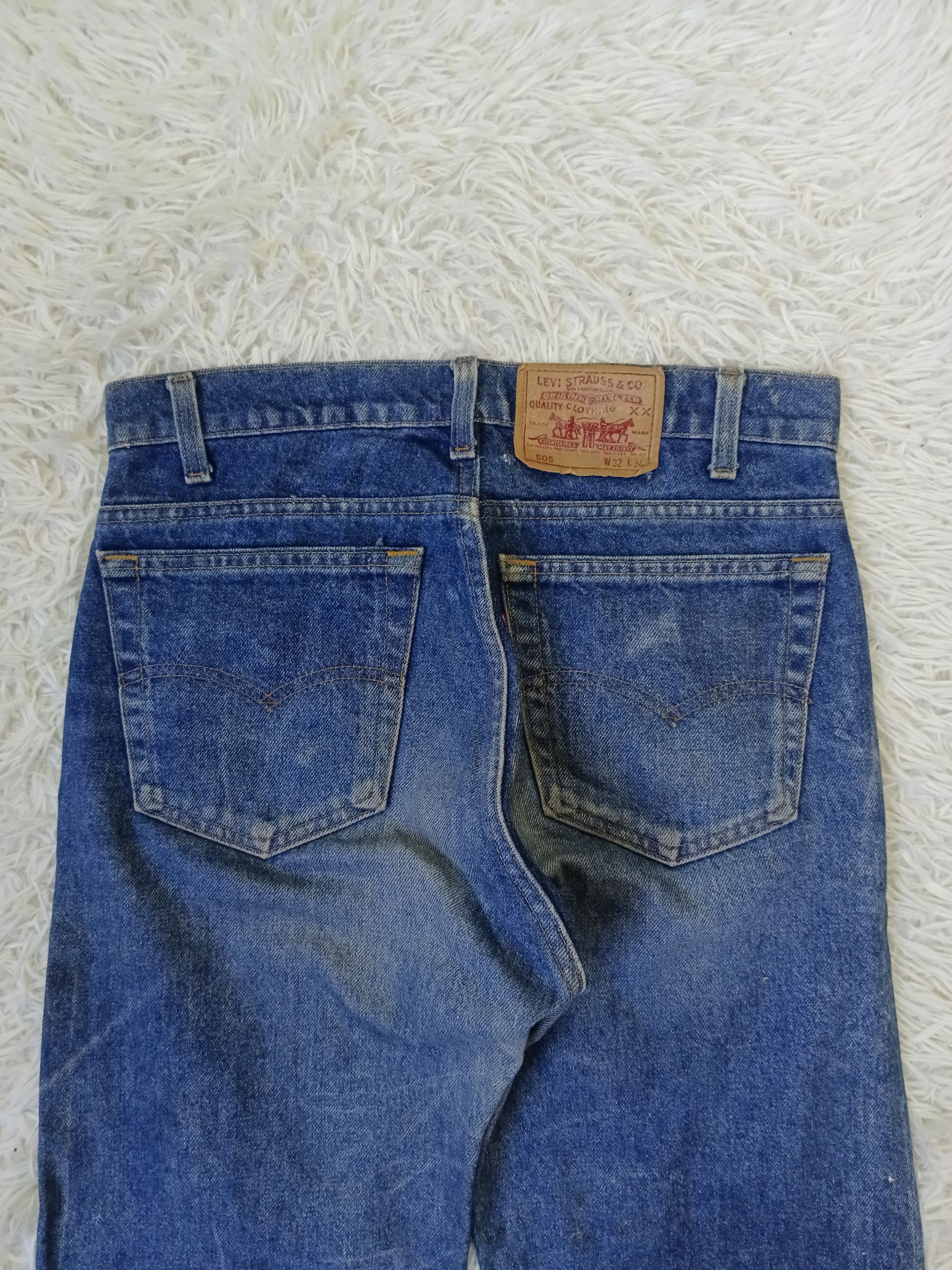 Levi's Vintage Clothing DiSTRESSED VINTAGE LEVIS 505 DENIM PANTS Size US 31 - 4 Thumbnail