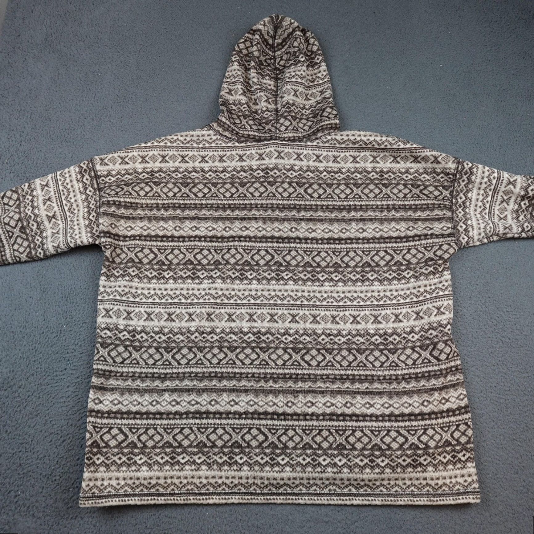 Ralph Lauren Lauren Ralph Lauren Hoodie Womens 3X Brown Beige Fair Isle Fleece Pullover Cozy Size XXL / US 16-18 / IT 52-54 - 6 Thumbnail
