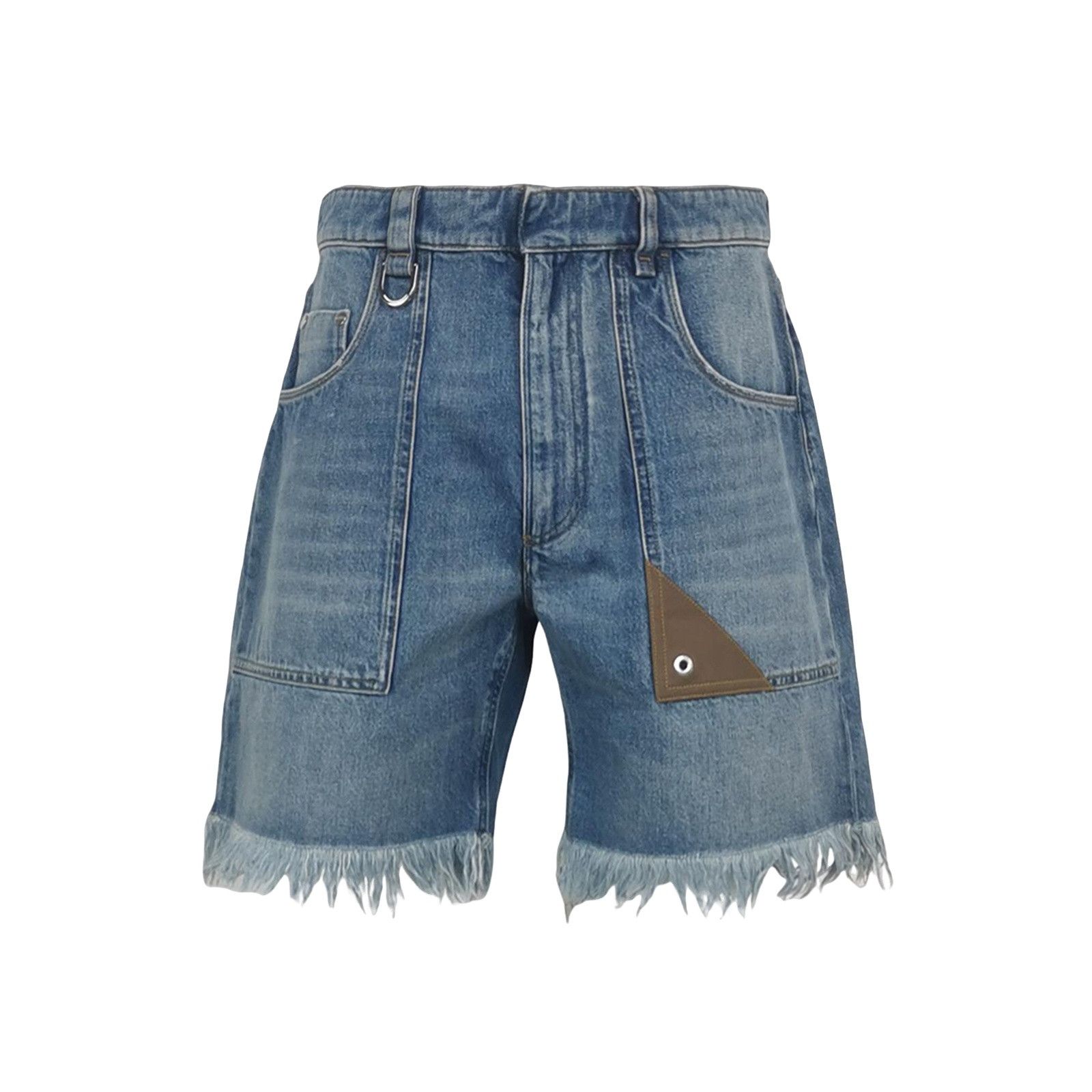 Fendi Fendi Fringed Denim Shorts Size 33 Size US 33 - 1 Thumbnail