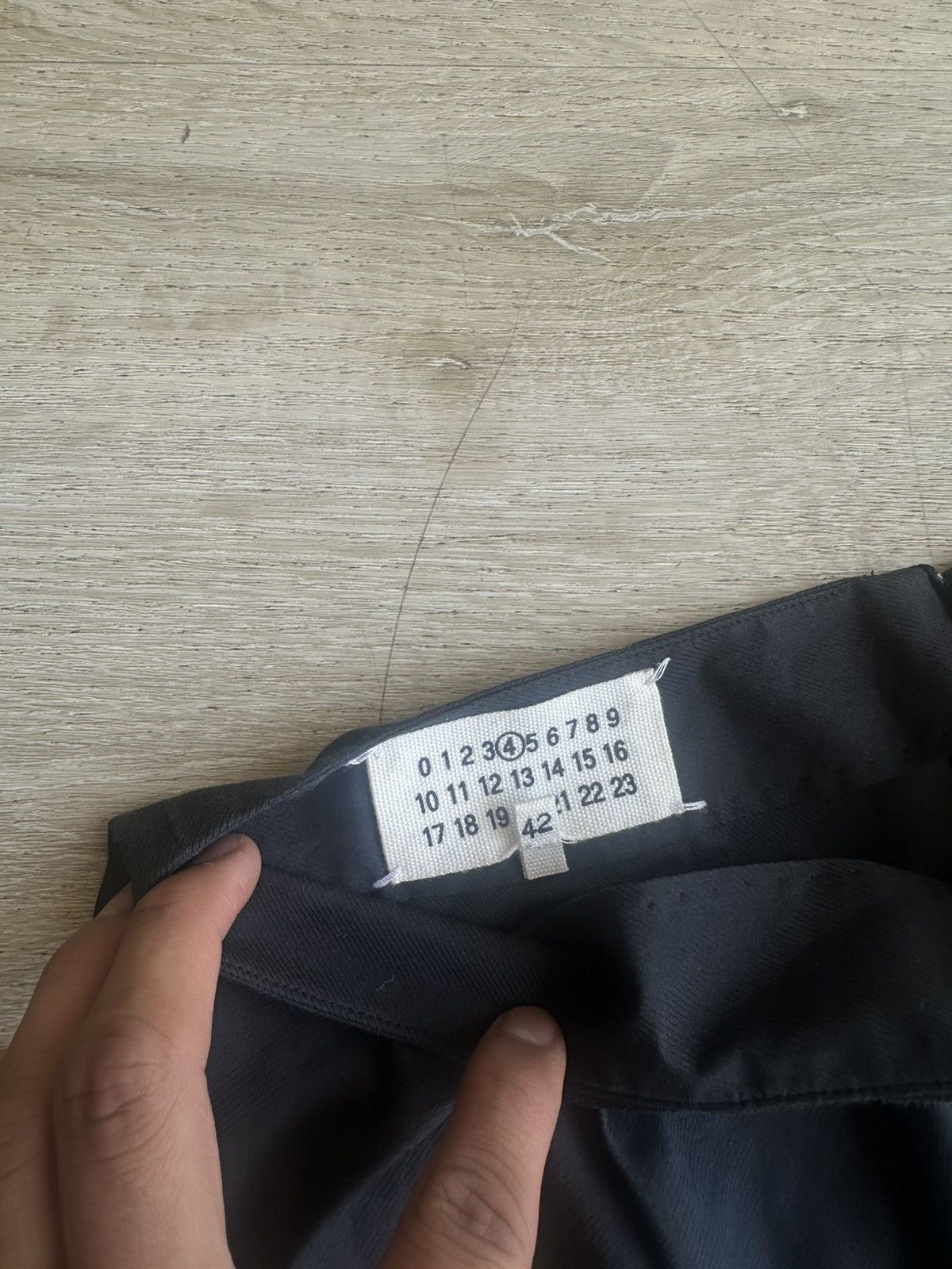Maison Margiela Black/Grey Margiela Mini Skirt Size 30" / US 8 / IT 44 - 2 Thumbnail