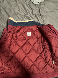 Vintage Red quilted jacket Size US L / EU 52-54 / 3 - 3 Thumbnail