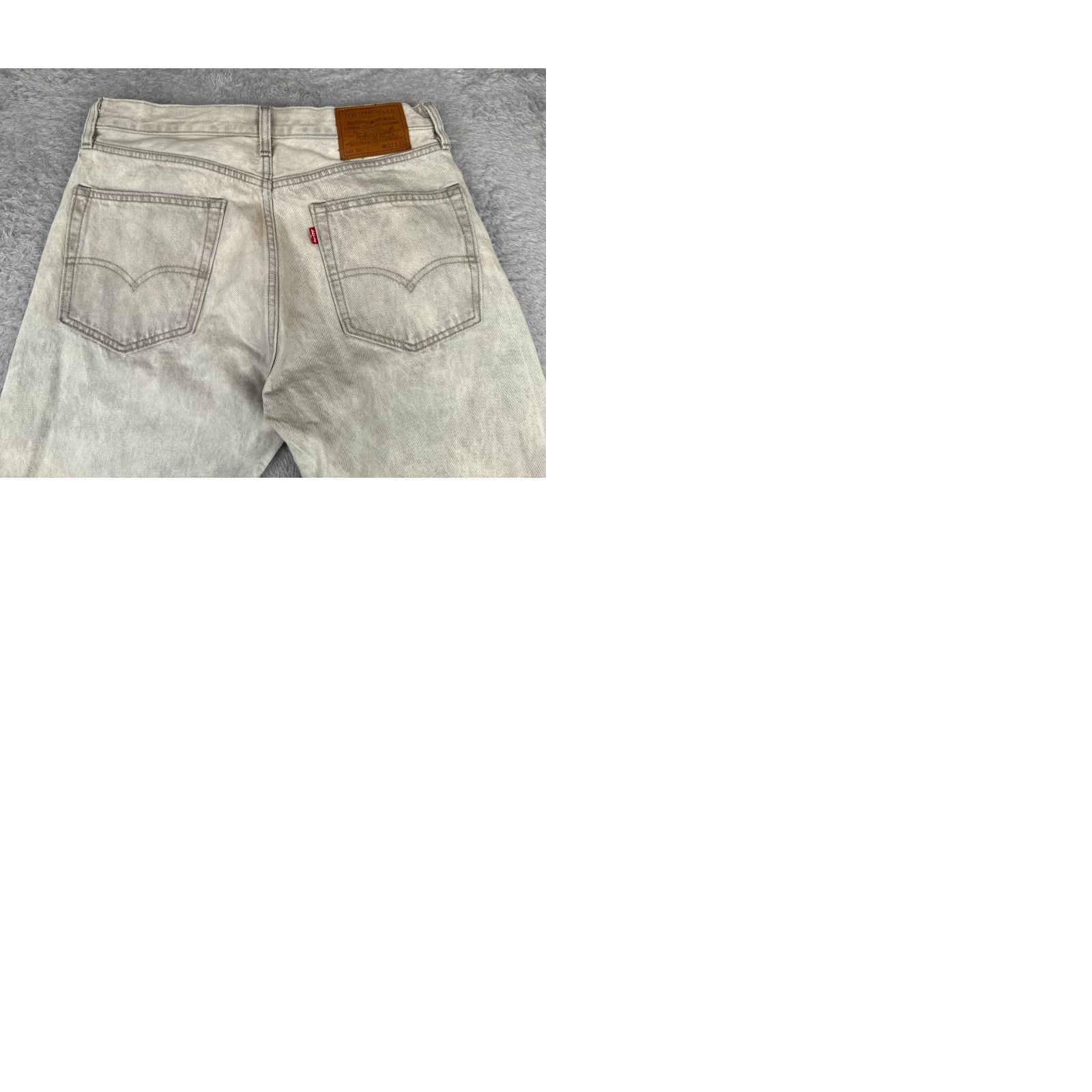 Levi's VINTAGE Levis Jeans Men 32 Gray Denim Straight Leg Premium 551 z Big E Acid Wash 32x30 Size US 32 / EU 48 - 11 Thumbnail