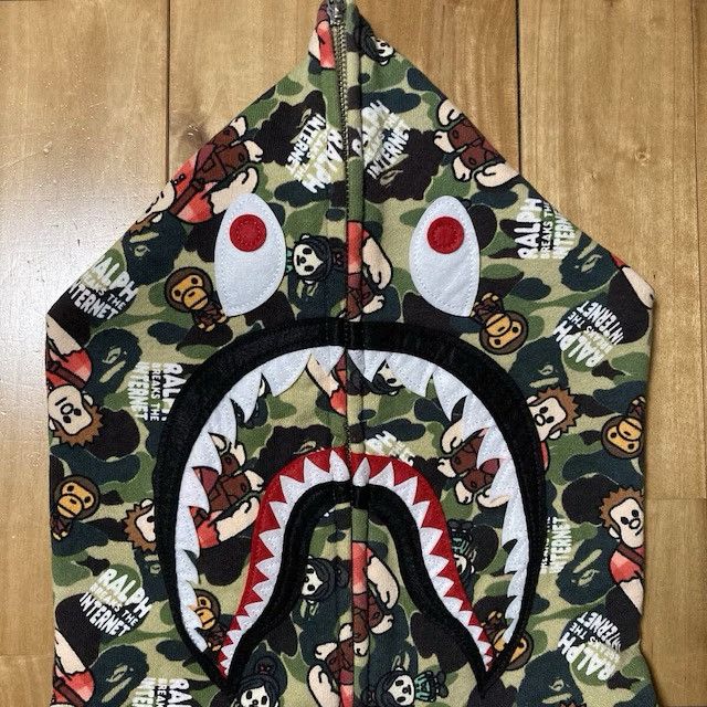 Bape BAPE × Disney Ralph Milo Shark Full Zip Hoodie ABC CAMO APE Size US XXL / EU 58 / 5 - 5 Thumbnail