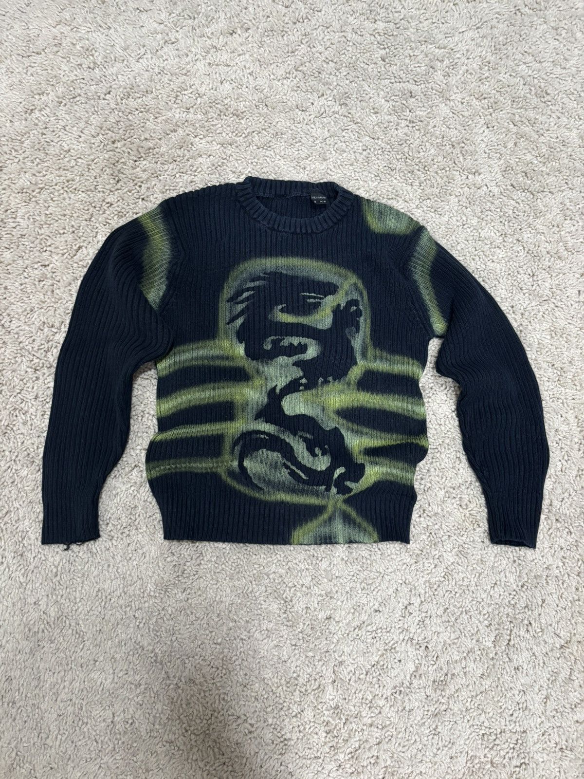 Other Vintage ribbed dragon design sweater - Size: Medium Size US M / EU 48-50 / 2 - 1 Thumbnail