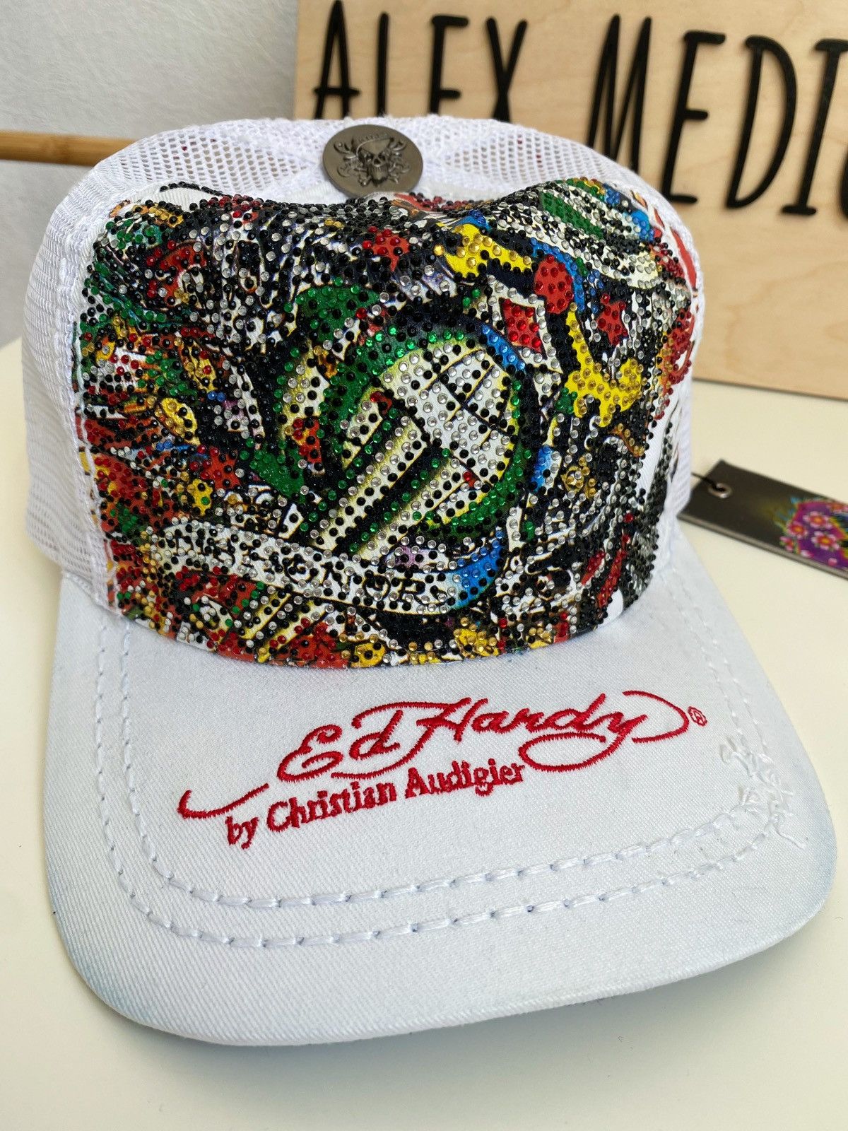 Ed Hardy Ed Hardy Cristian Audigier Death before dollars cap Size ONE SIZE - 3 Thumbnail