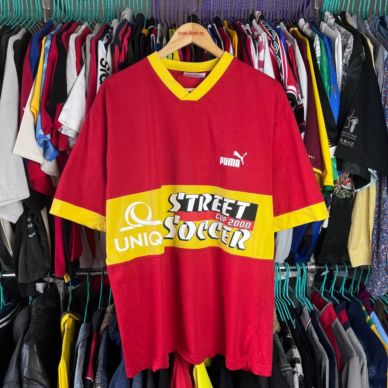 Puma Vintage 00s Puma Street Soccer Cup Tshirt Retro Football Size US L / EU 52-54 / 3 - 2 Thumbnail