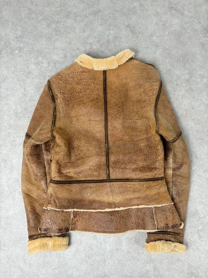 Roberto Cavalli 2000s Roberto Cavalli Brown Pure Shearling Leather Jacket Size XS / US 0-2 / IT 36-38 - 5 Thumbnail