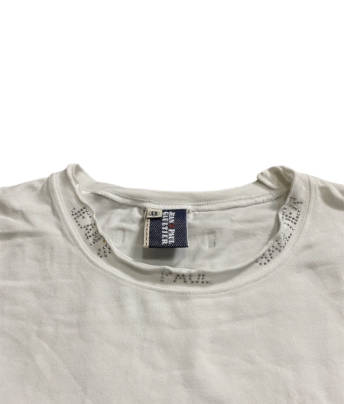 Jean Paul Gaultier 1990s JPG Swarovski Neck logo Size S / US 4 / IT 40 - 1 Thumbnail