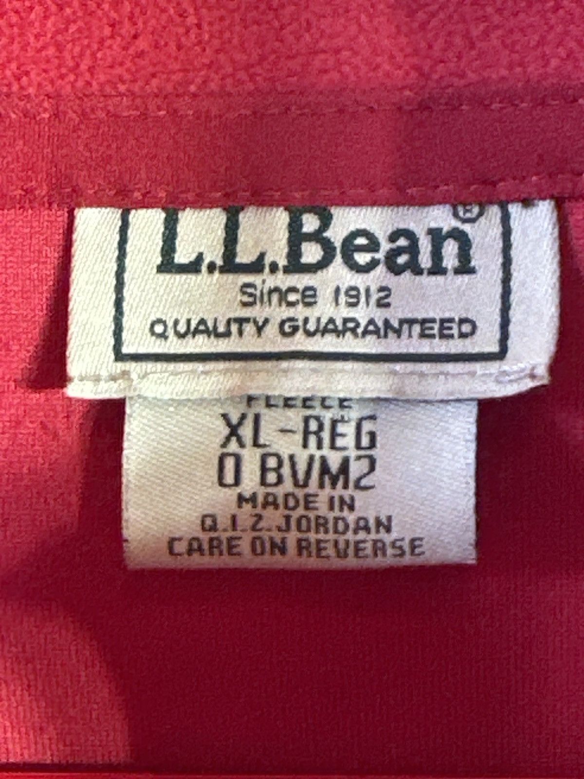 L.L. Bean L.L.Bean Red Fleece Quarter Zip Pullover Size US XL / EU 56 / 4 - 5 Thumbnail
