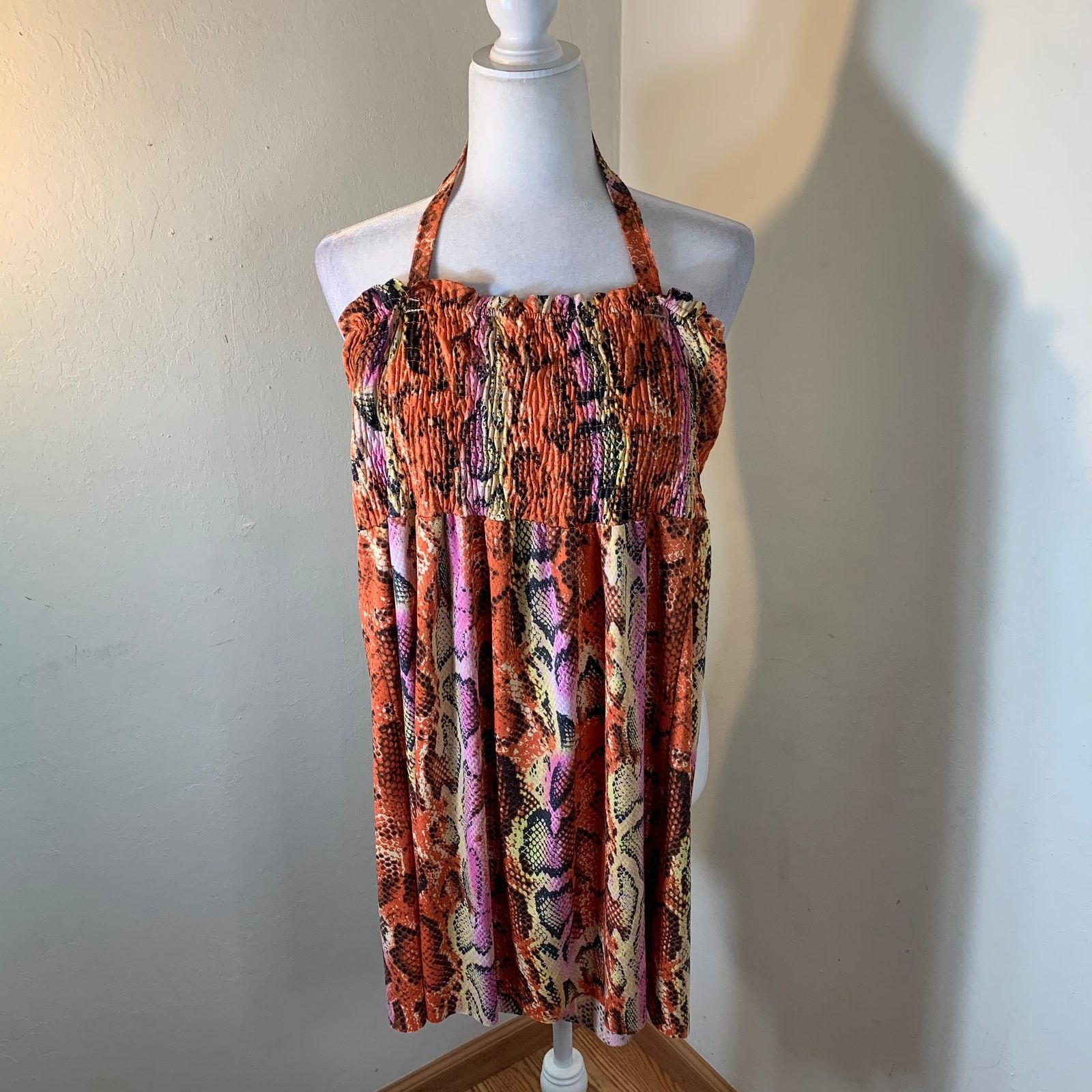 Other Cute orange summer dress size S Size S / US 4 / IT 40 - 6 Thumbnail