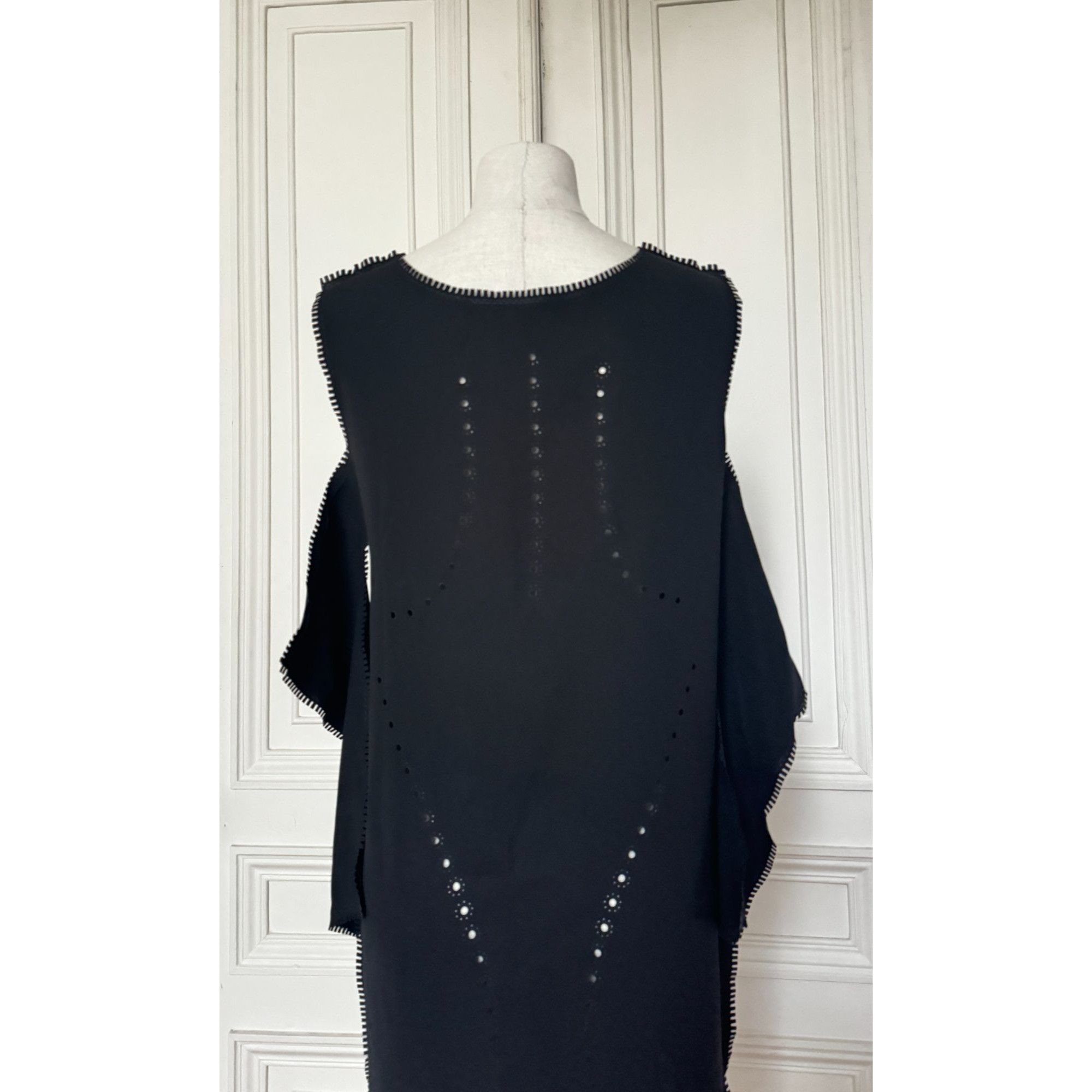 Issey Miyake Cut Off Black Dress Size M / US 6-8 / IT 42-44 - 4 Thumbnail